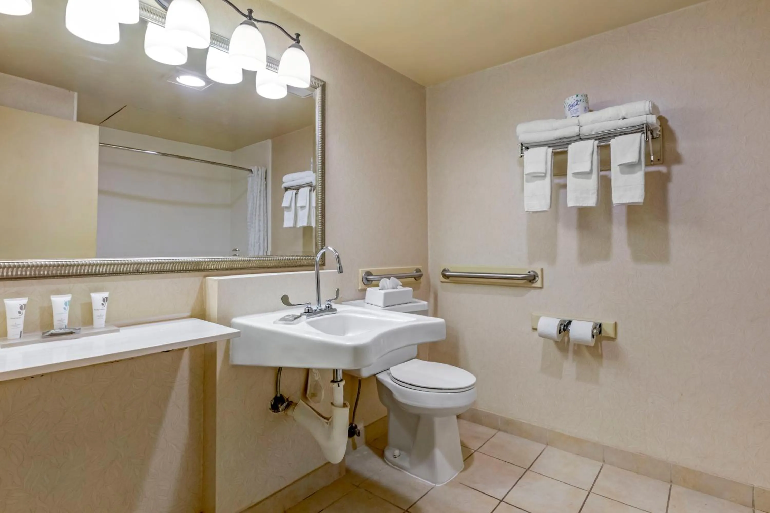 Toilet in Country Inn & Suites by Radisson, Atlanta Downtown