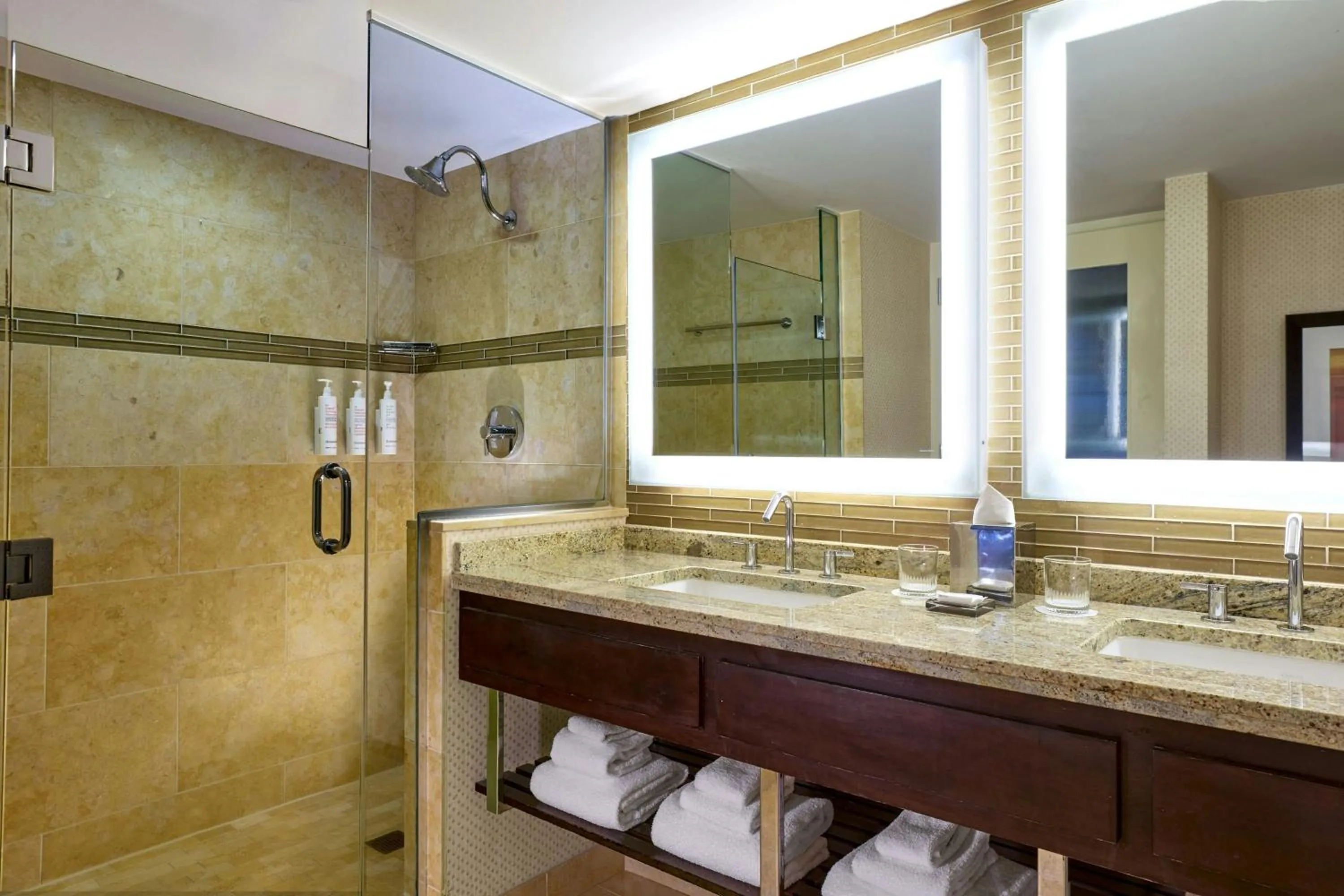 Bathroom in Marriott Chicago O’Hare