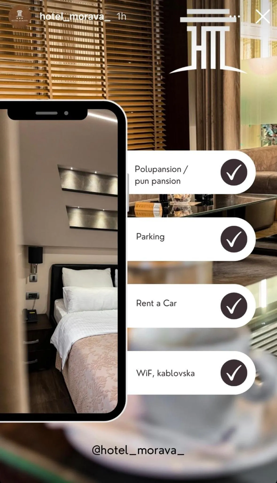 Bed in Hotel Morava - Šabac