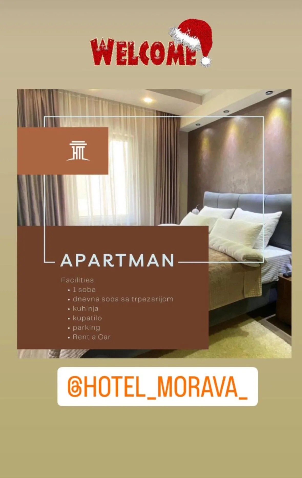 Bed in Hotel Morava - Šabac