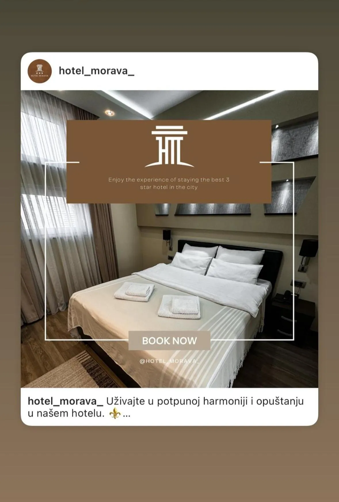 Bed in Hotel Morava - Šabac