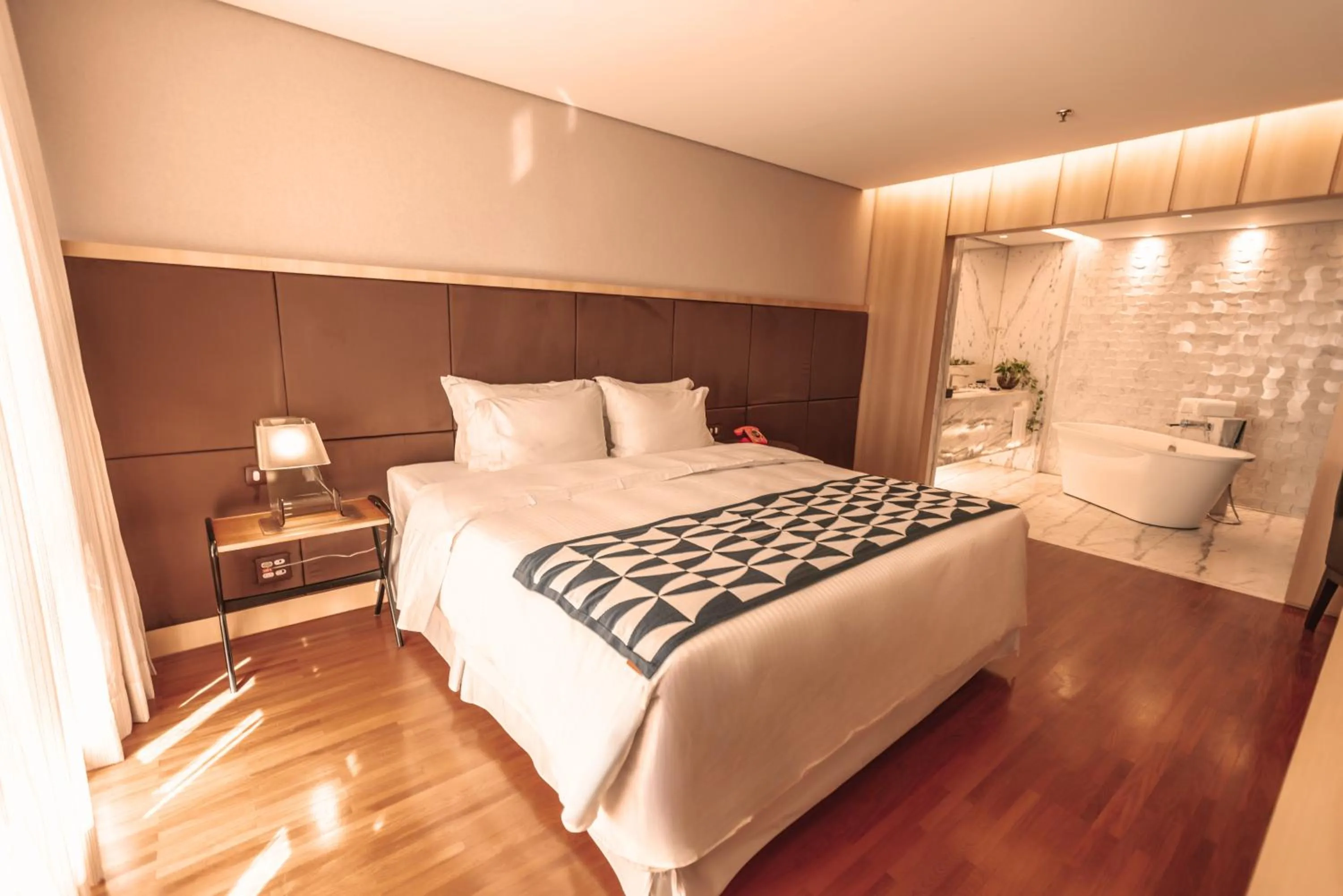 Bed in Brasília Palace Hotel