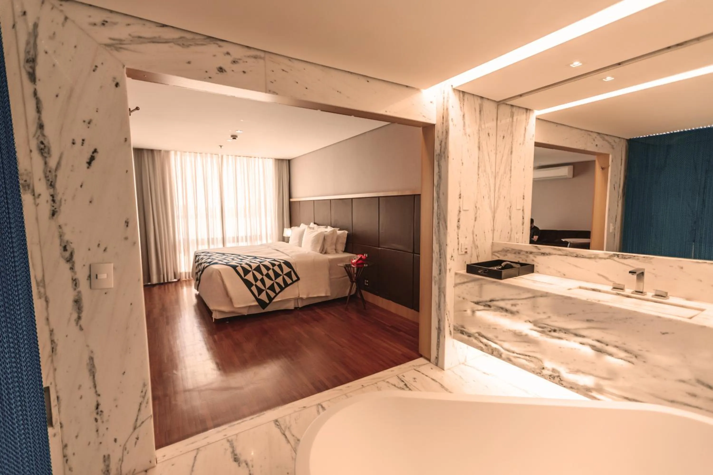 Bed in Brasília Palace Hotel