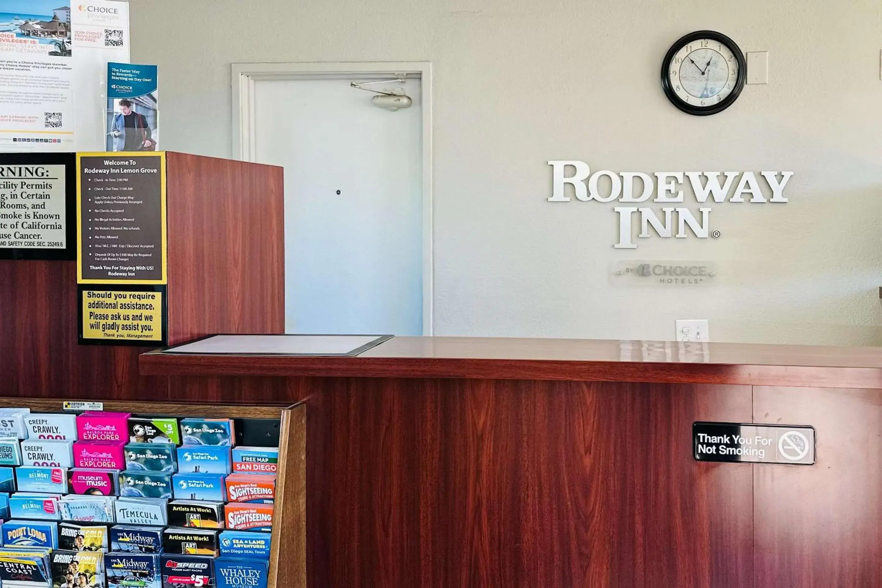 Lobby or reception in Rodeway Inn Lemon Grove San Diego East Lobby or reception in Rodeway Inn Lemon Grove San Diego East