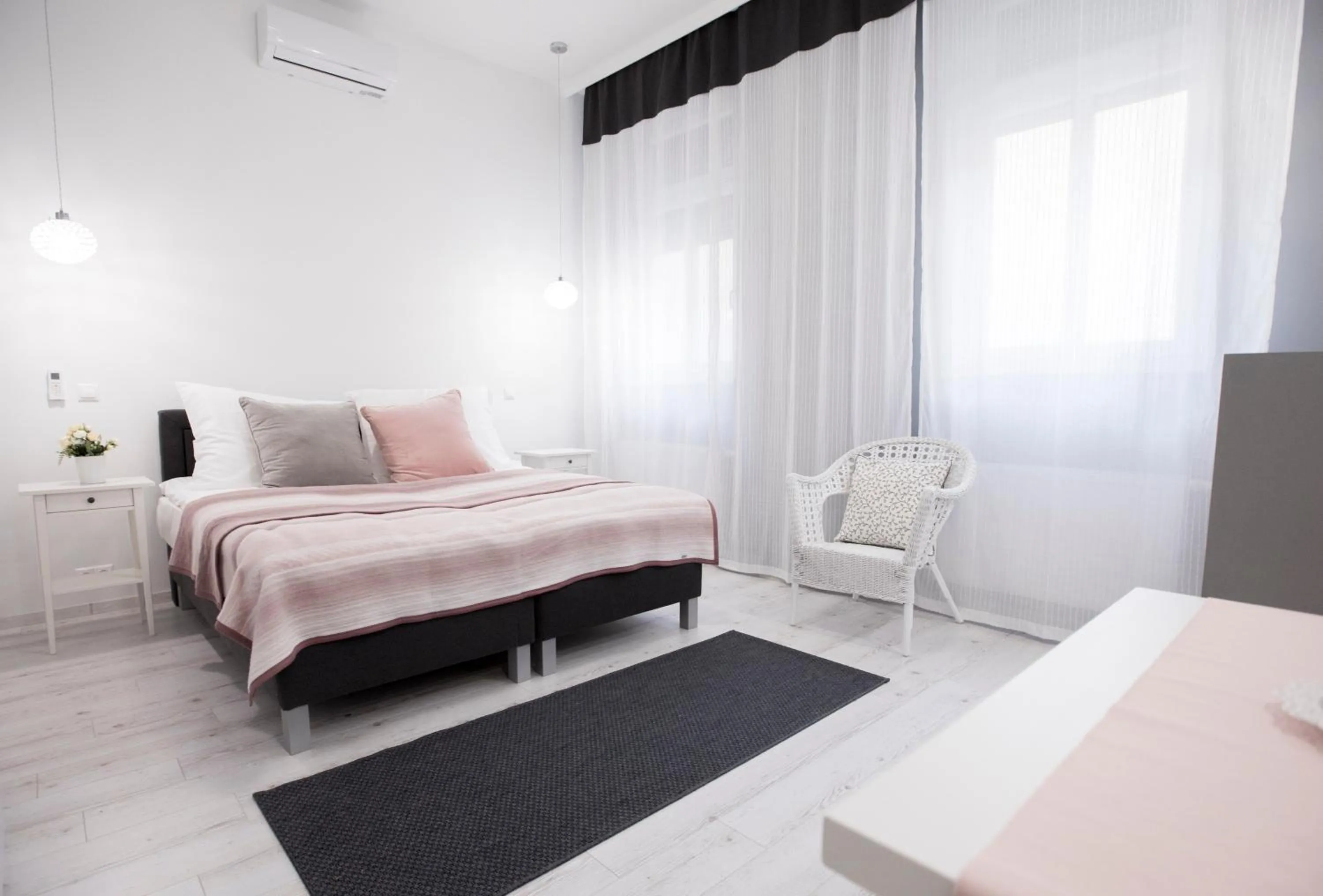 Bedroom, Bed in City Center Stúdió Apartmanok