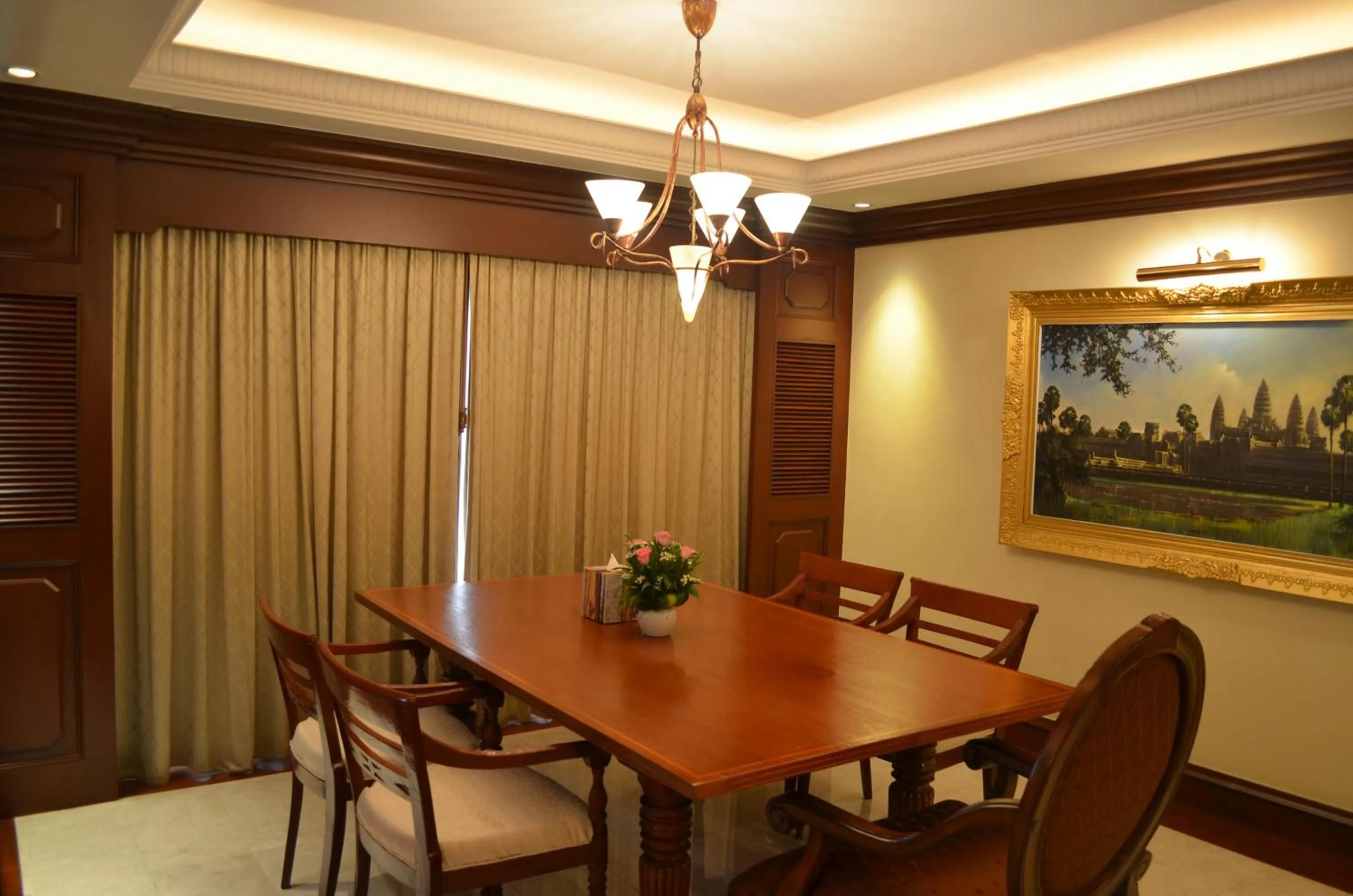 Seating area in Hotel Cambodiana