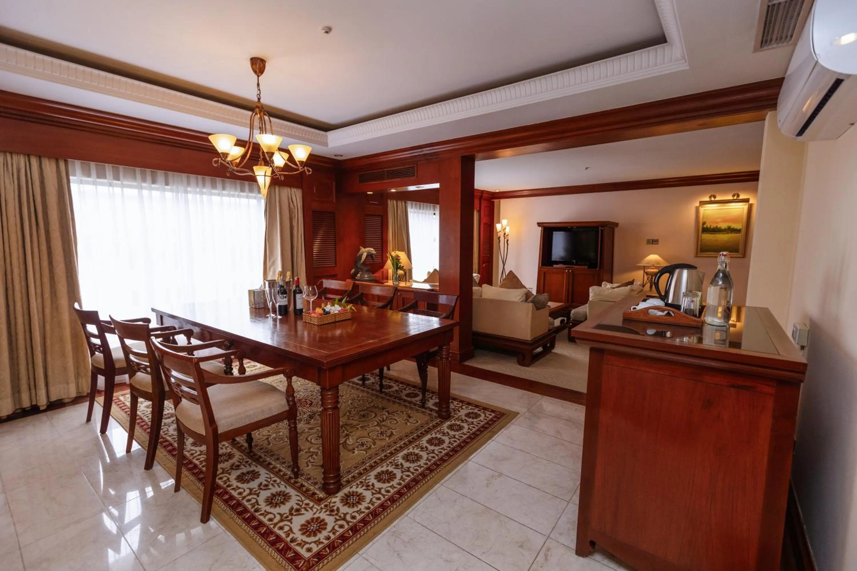 Living room in Hotel Cambodiana