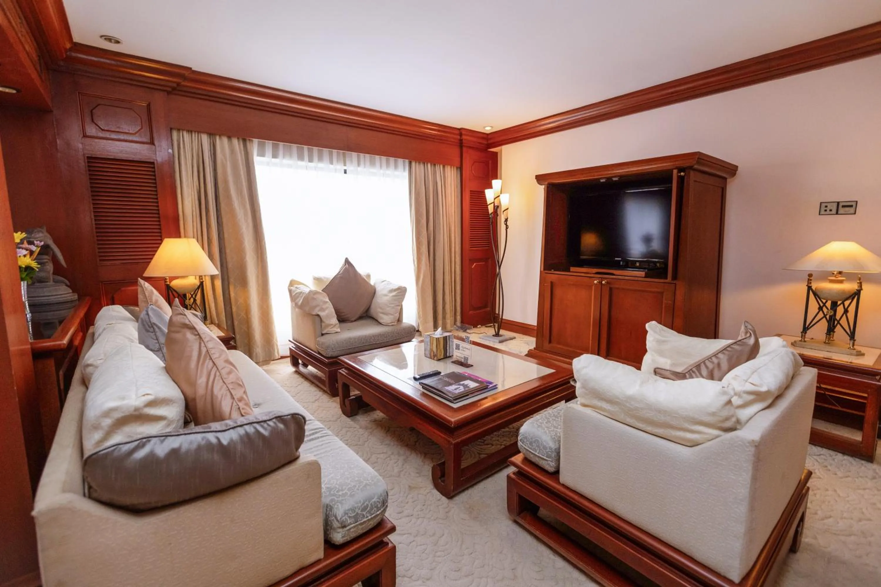 Living room in Hotel Cambodiana