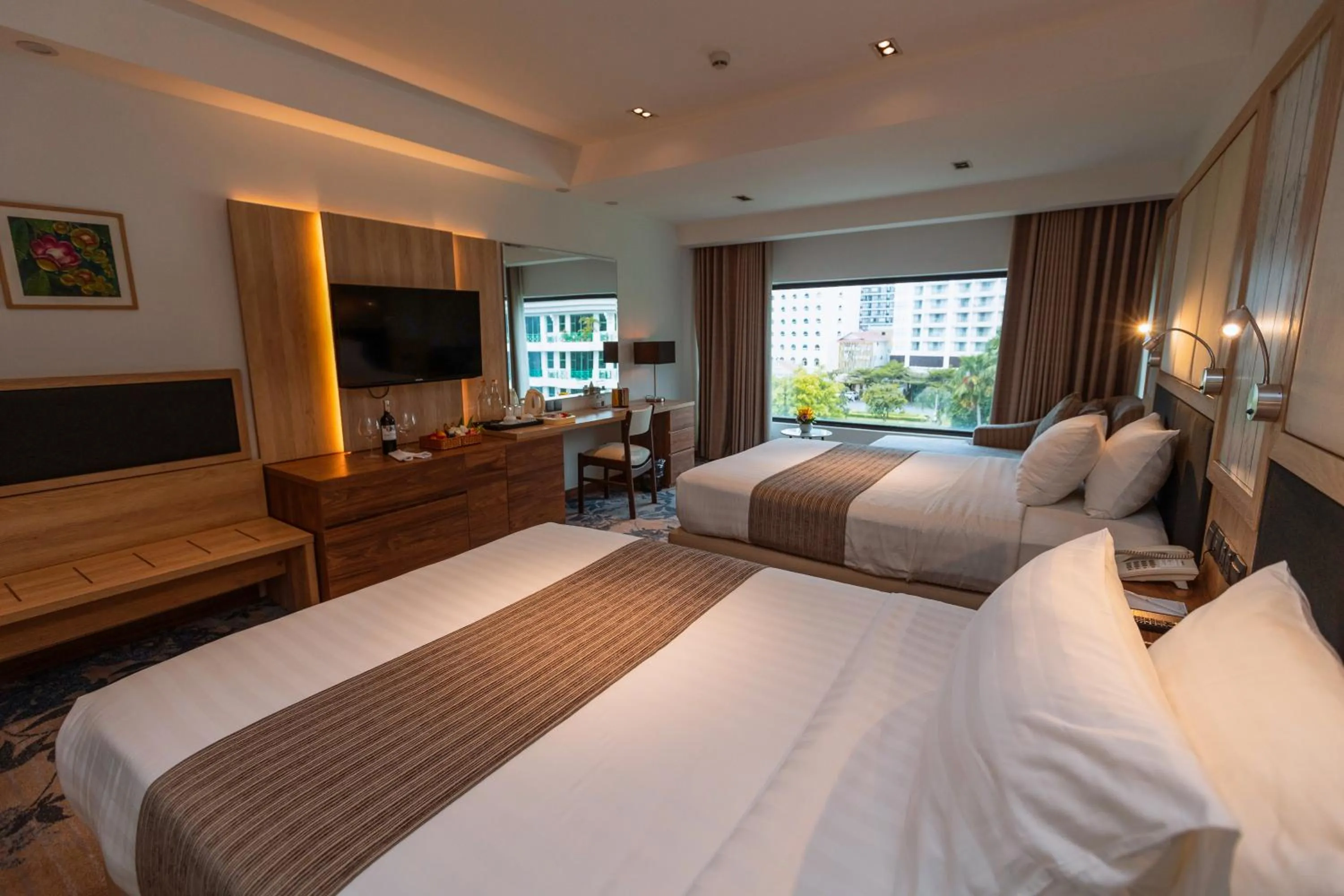 Bed in Hotel Cambodiana