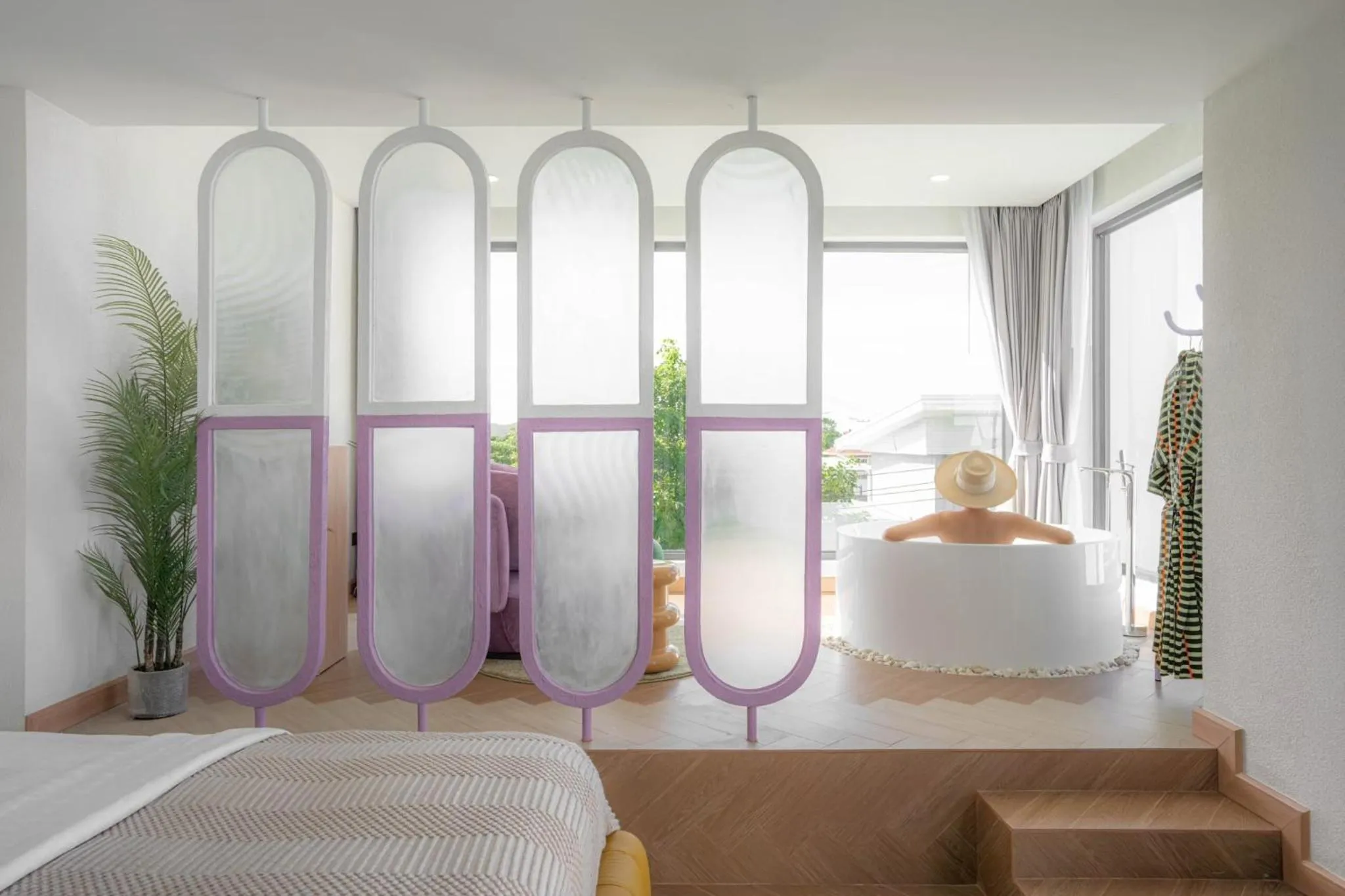 Bed in Maldives Beach Resort