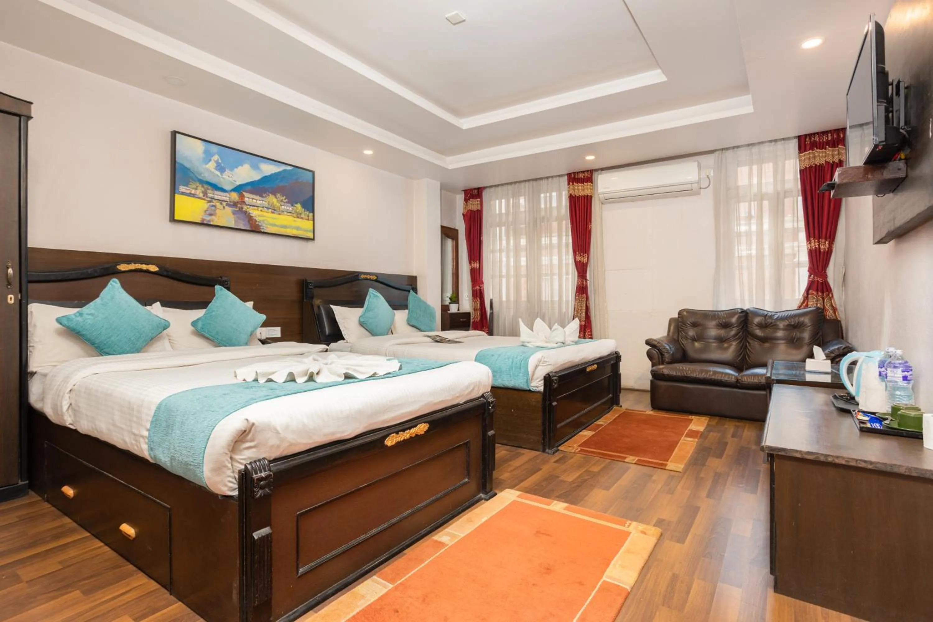 Bed in Greatwall International Hotel