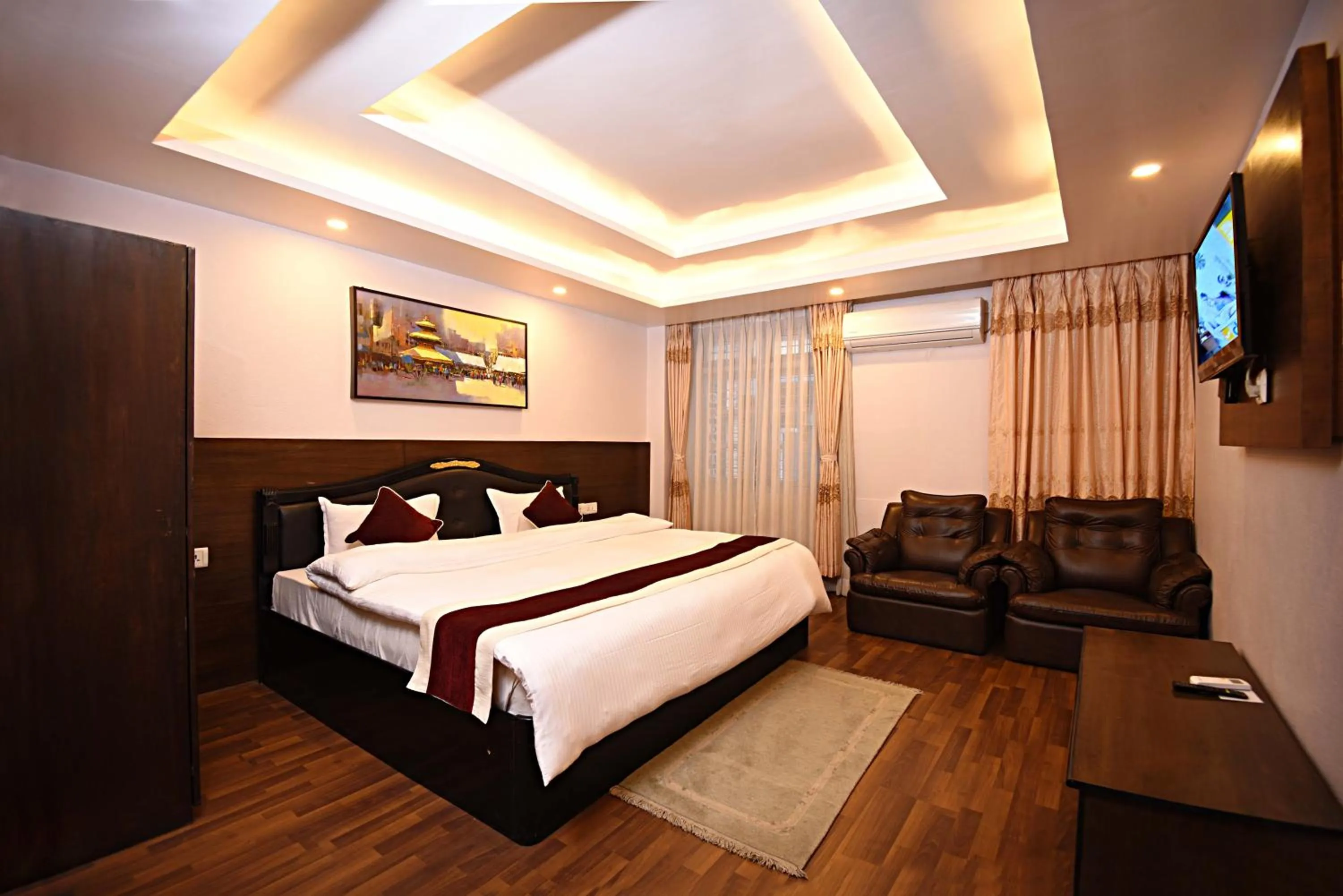 Photo of the whole room, Bed in Greatwall International Hotel