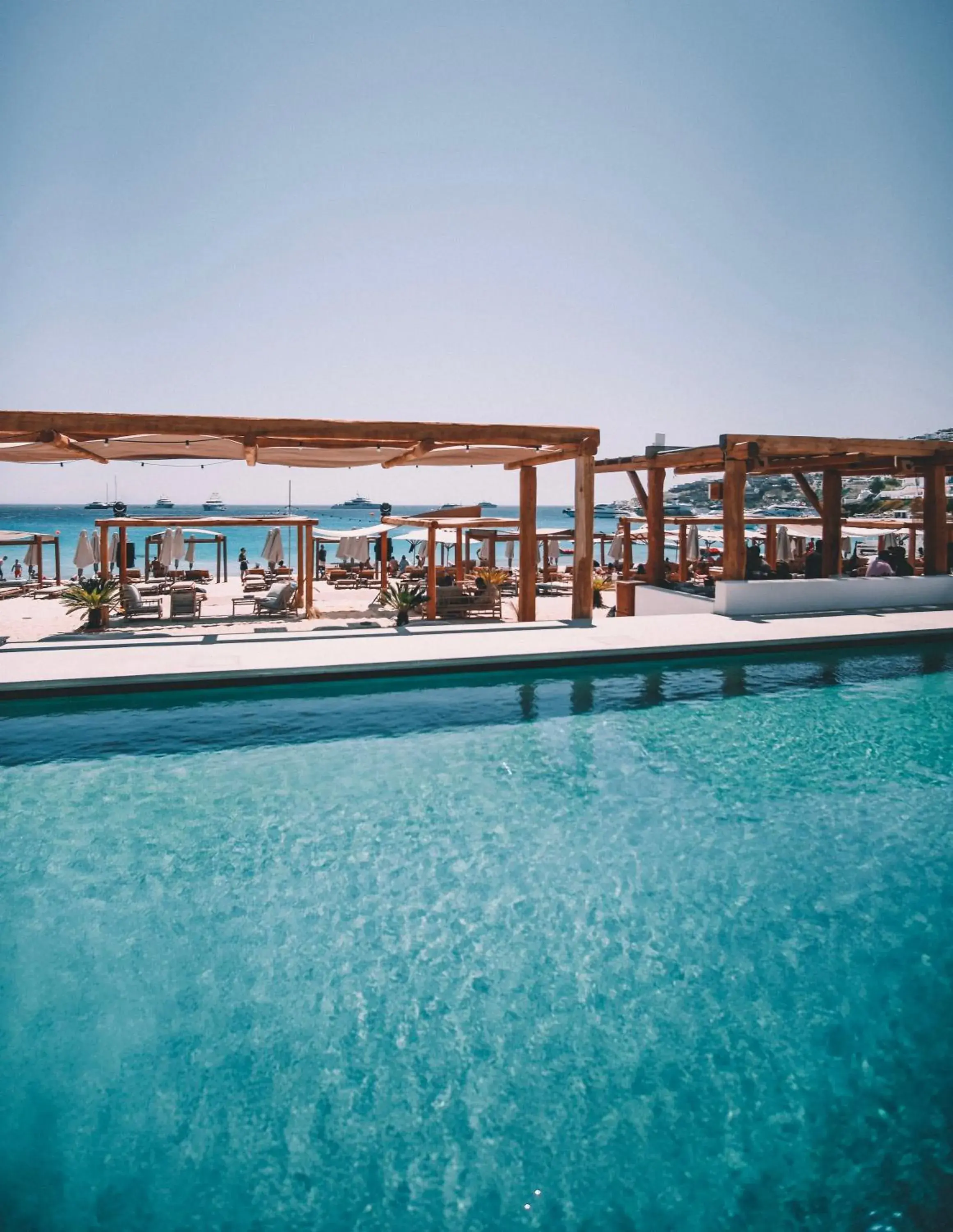 Swimming pool in Branco Mykonos Swimming pool in Branco Mykonos