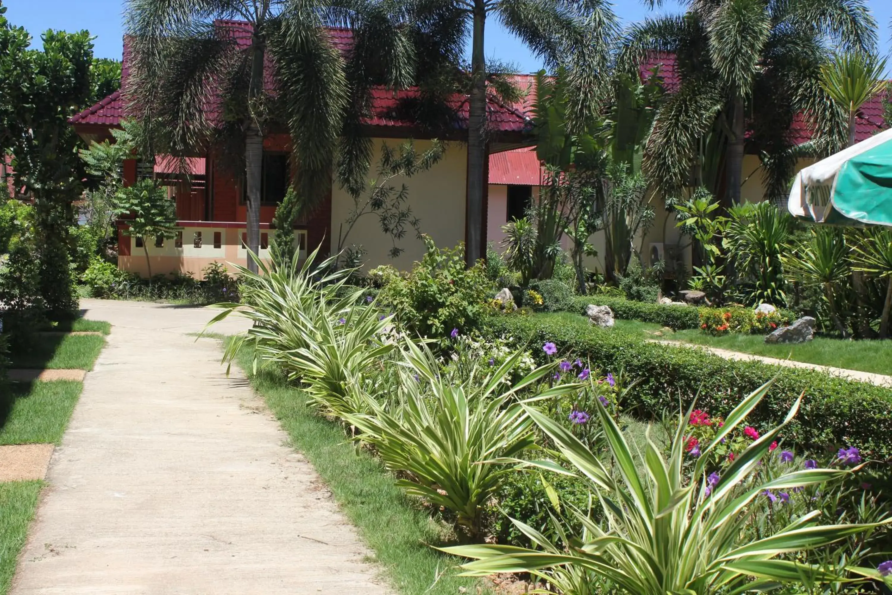 Garden view in D.R. Lanta Bay Resort Garden view in D.R. Lanta Bay Resort