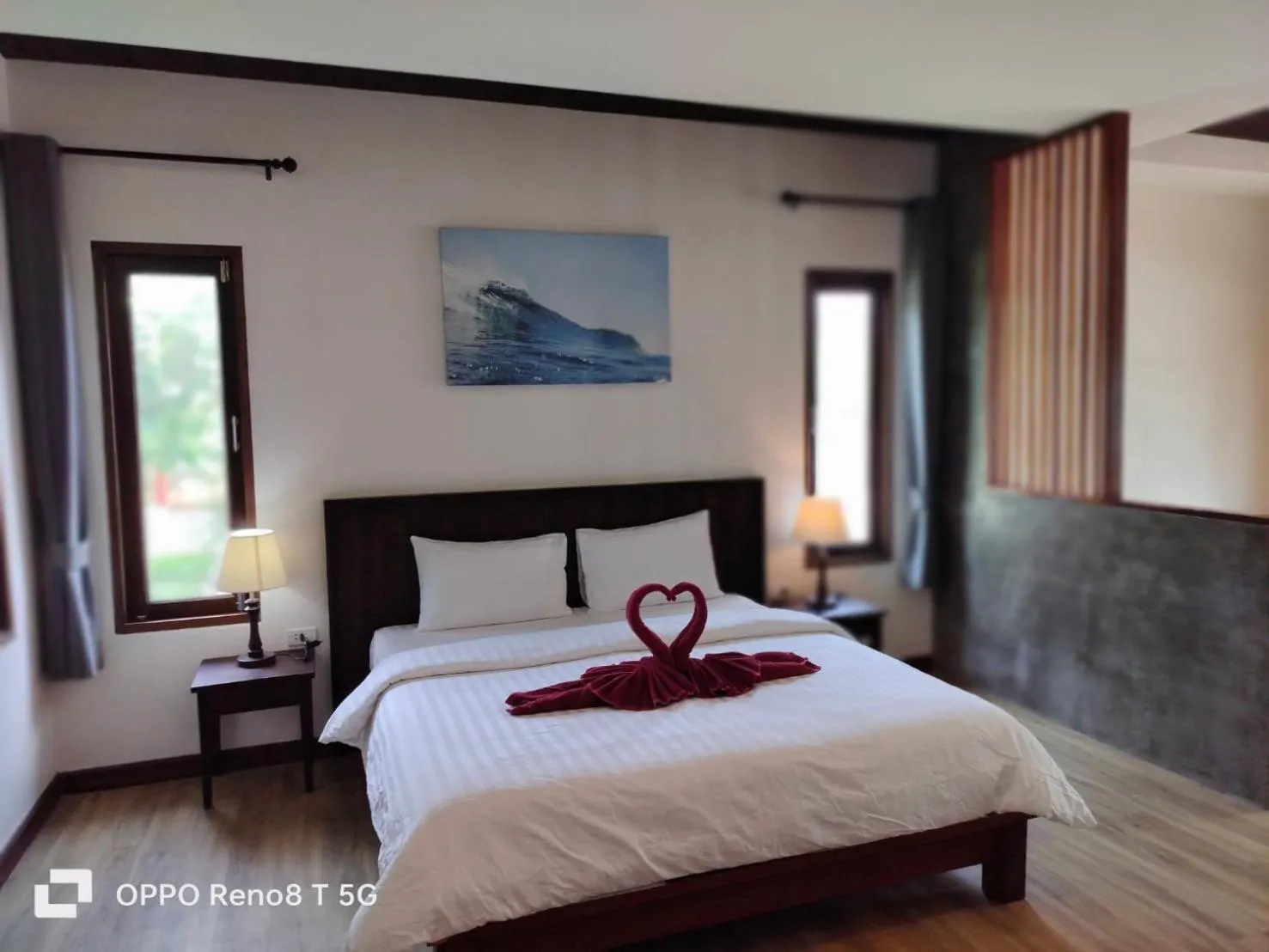 Bed in D.R. Lanta Bay Resort