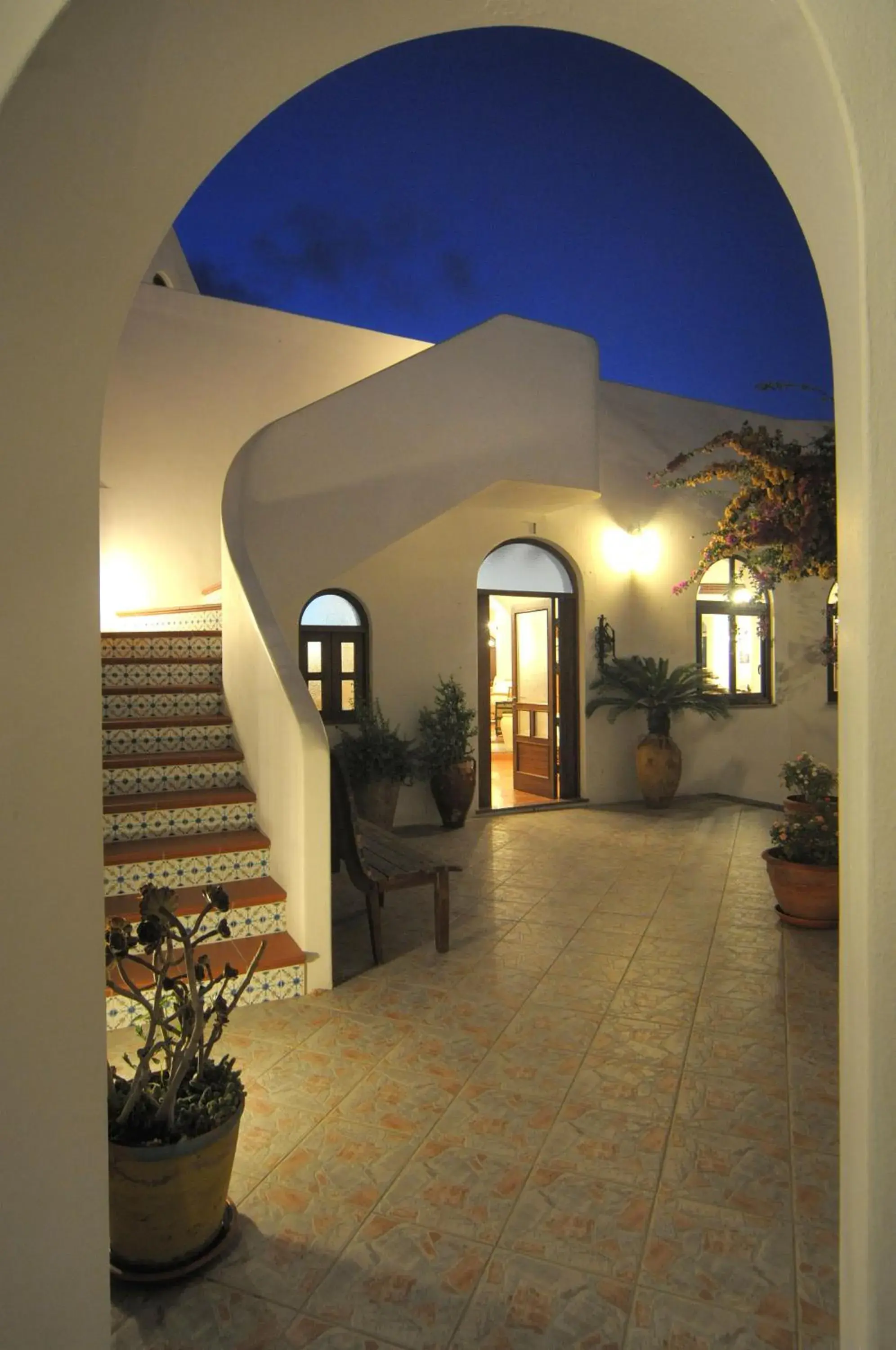 Facade/entrance in Hotel Villaggio Stromboli - isola di Stromboli