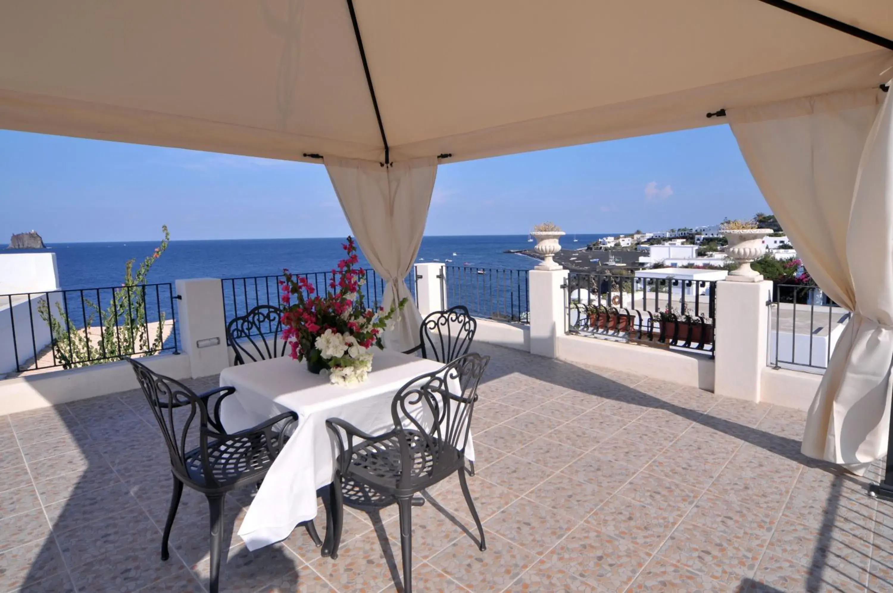 View (from property/room), Balcony/Terrace in Hotel Villaggio Stromboli - isola di Stromboli