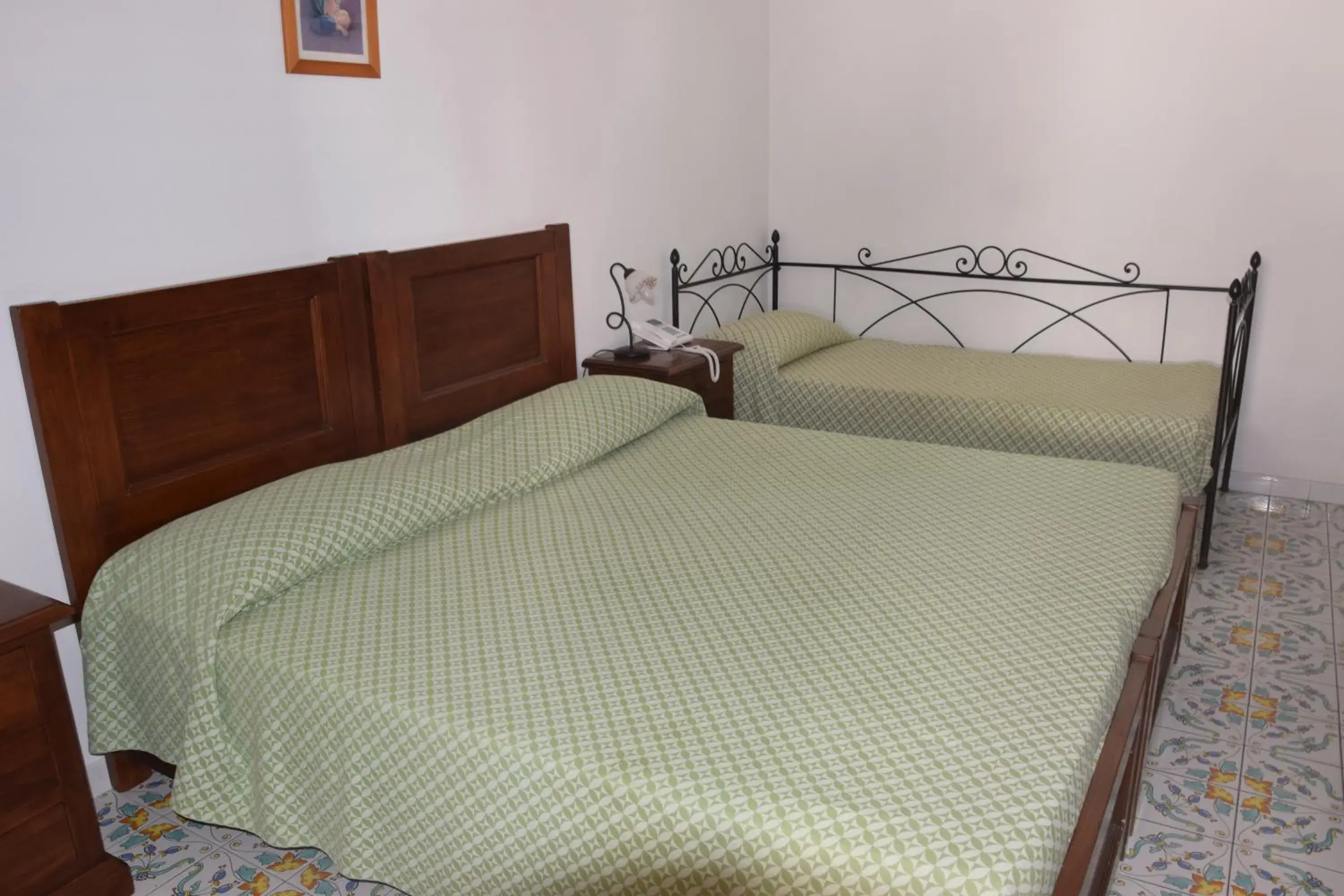Bed in Hotel Villaggio Stromboli - isola di Stromboli