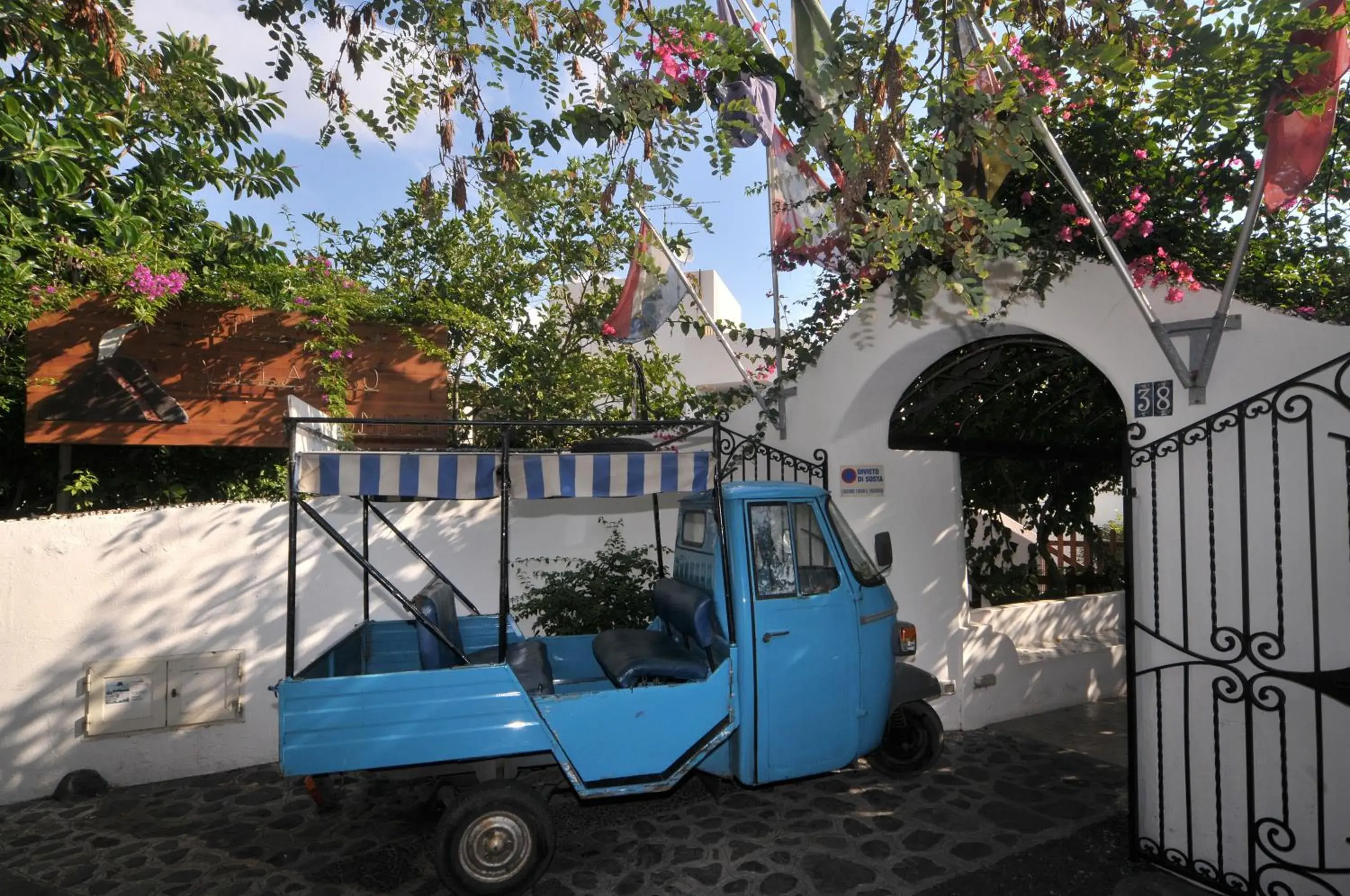 Facade/entrance in Hotel Villaggio Stromboli - isola di Stromboli