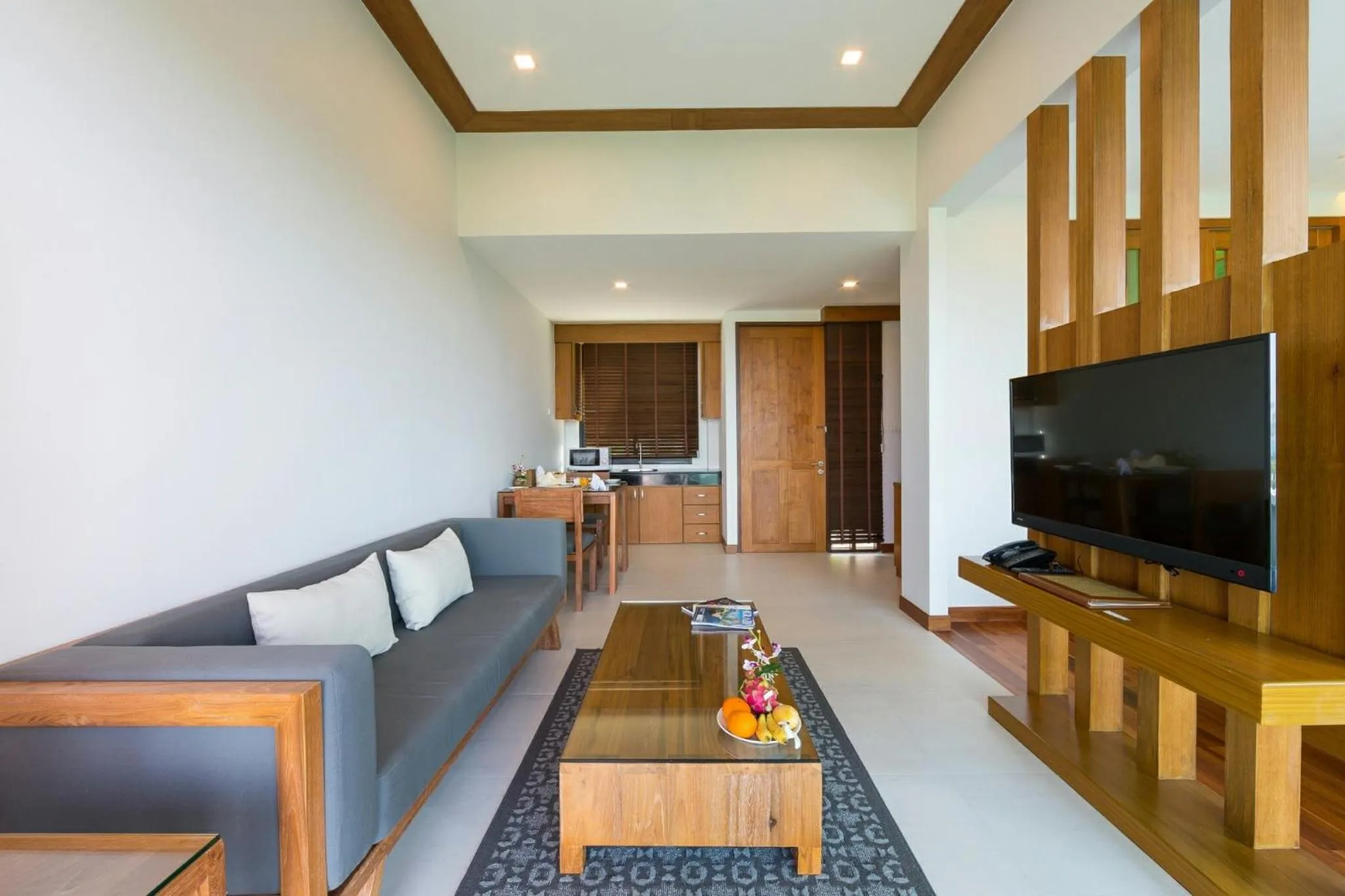 TV and multimedia in Andakiri Pool Villa Panoramic Sea View