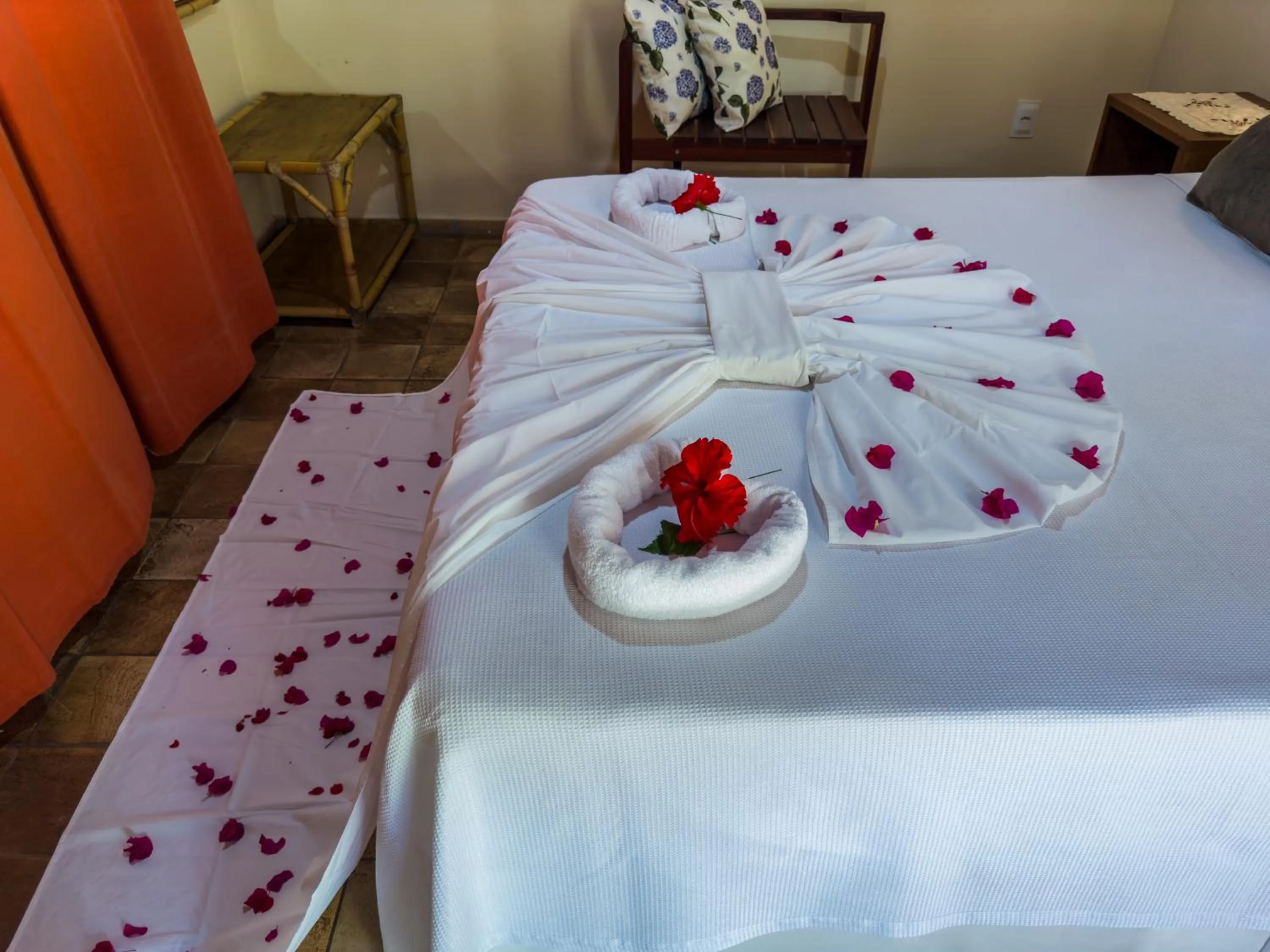 Bed in Pousada Berro do Jeguy