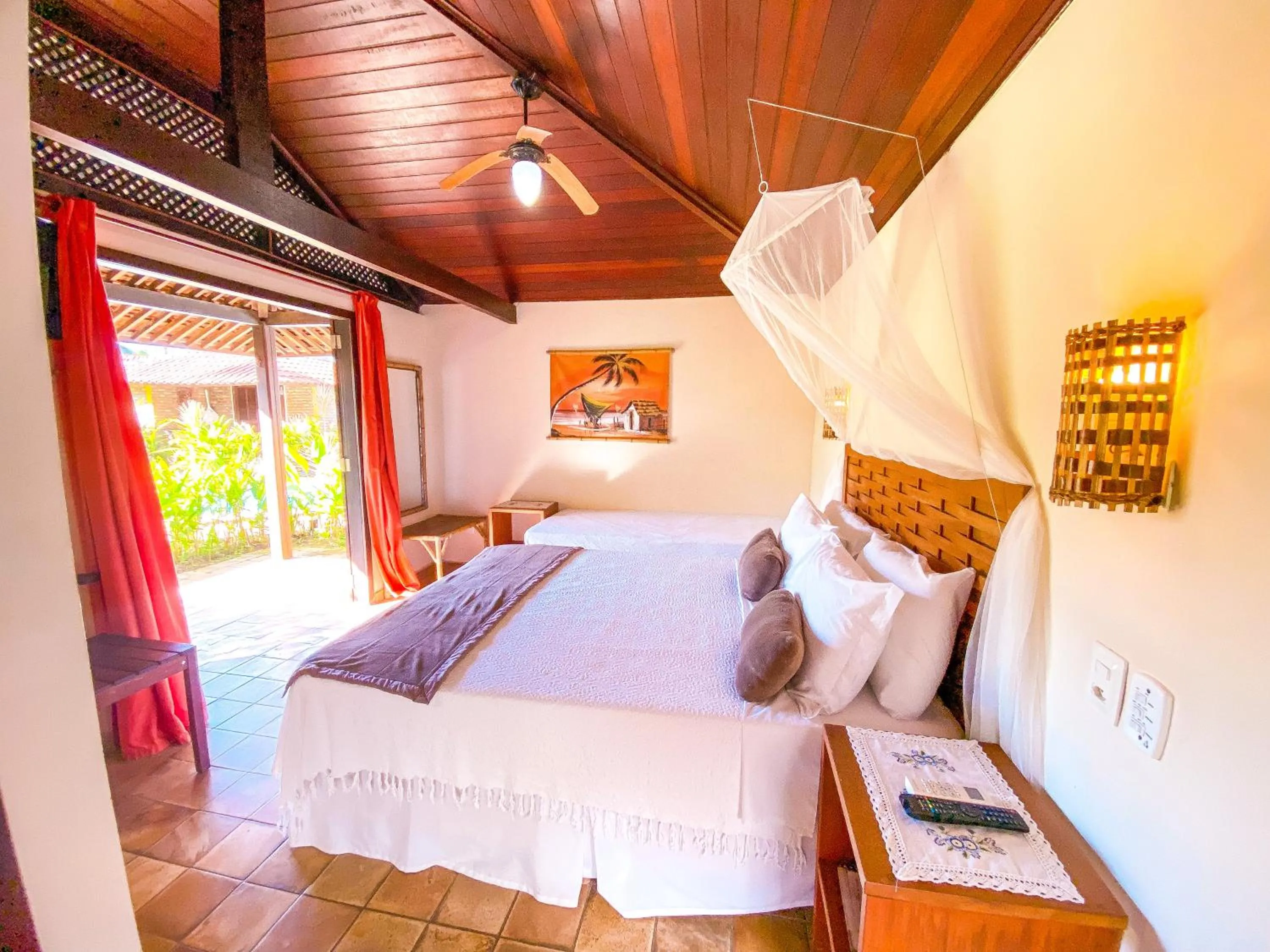 Bed in Pousada Berro do Jeguy