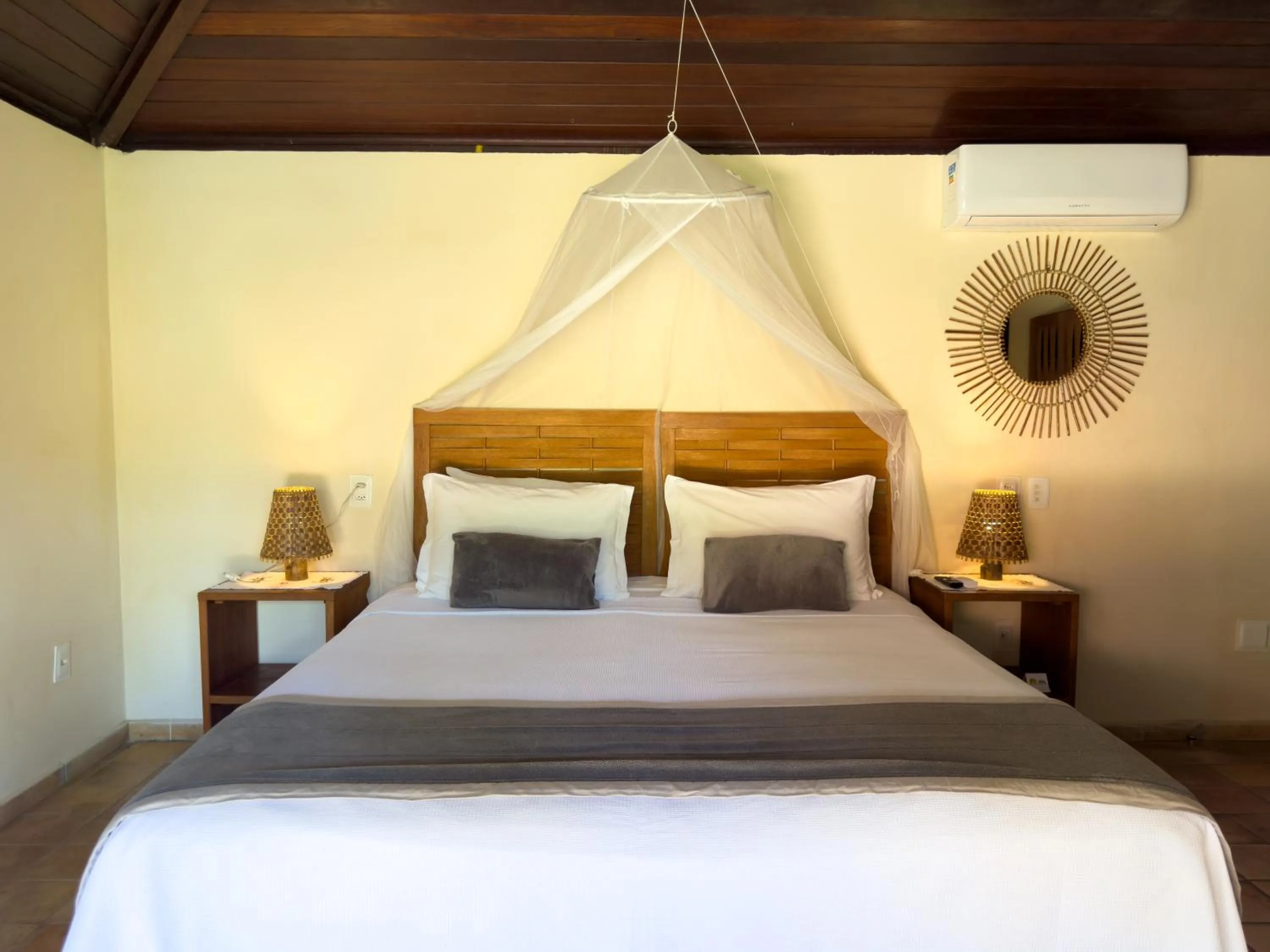 Bed in Pousada Berro do Jeguy