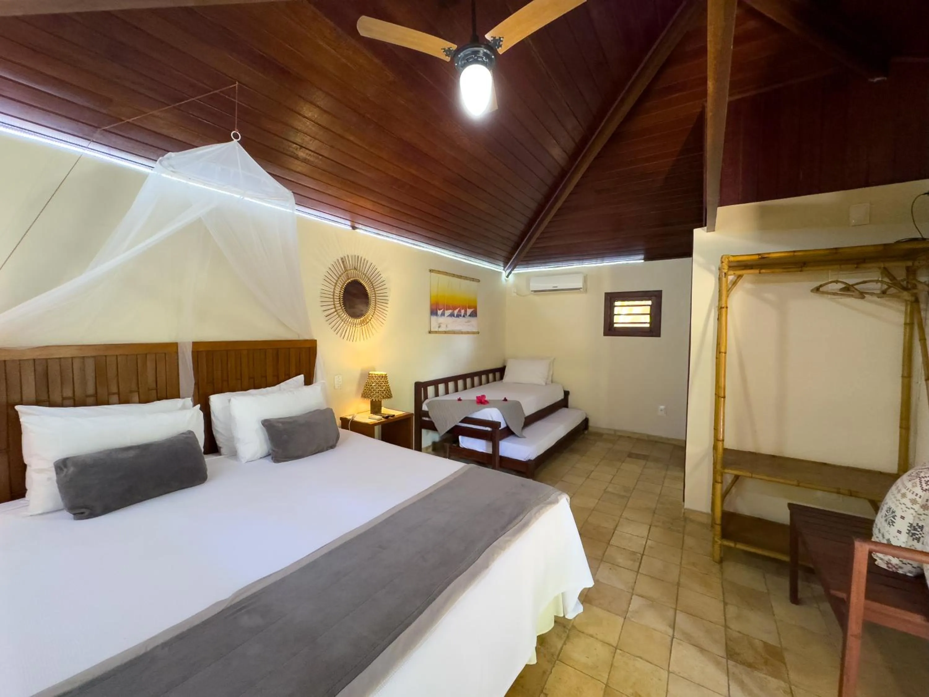 Bed in Pousada Berro do Jeguy