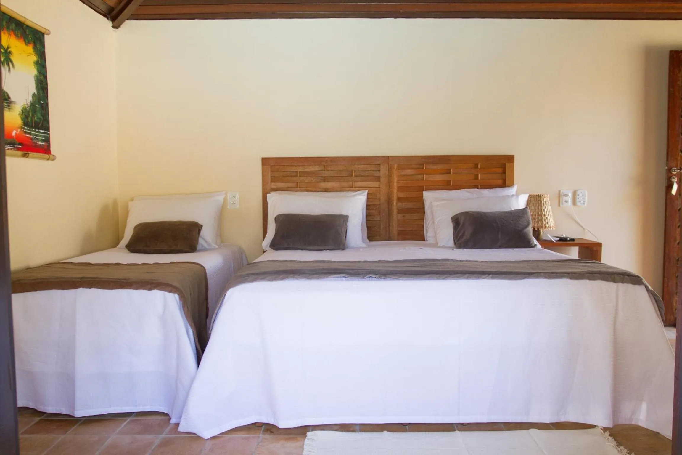 Bed in Pousada Berro do Jeguy