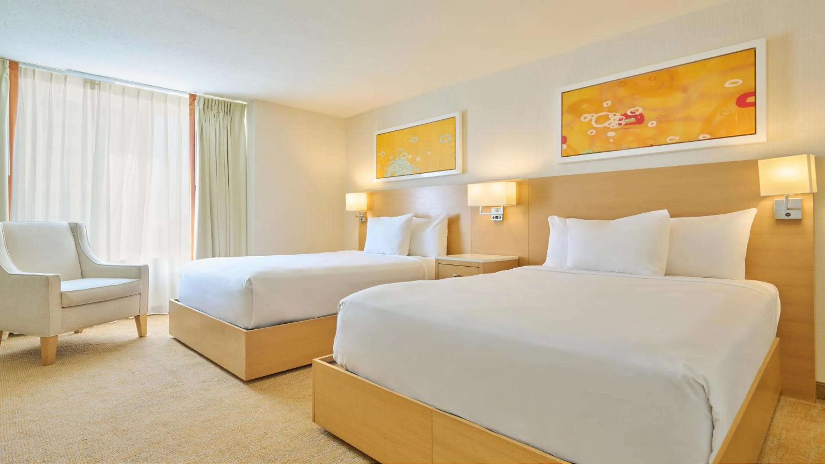 Bed in Tropicana Atlantic City, A Caesars Destination