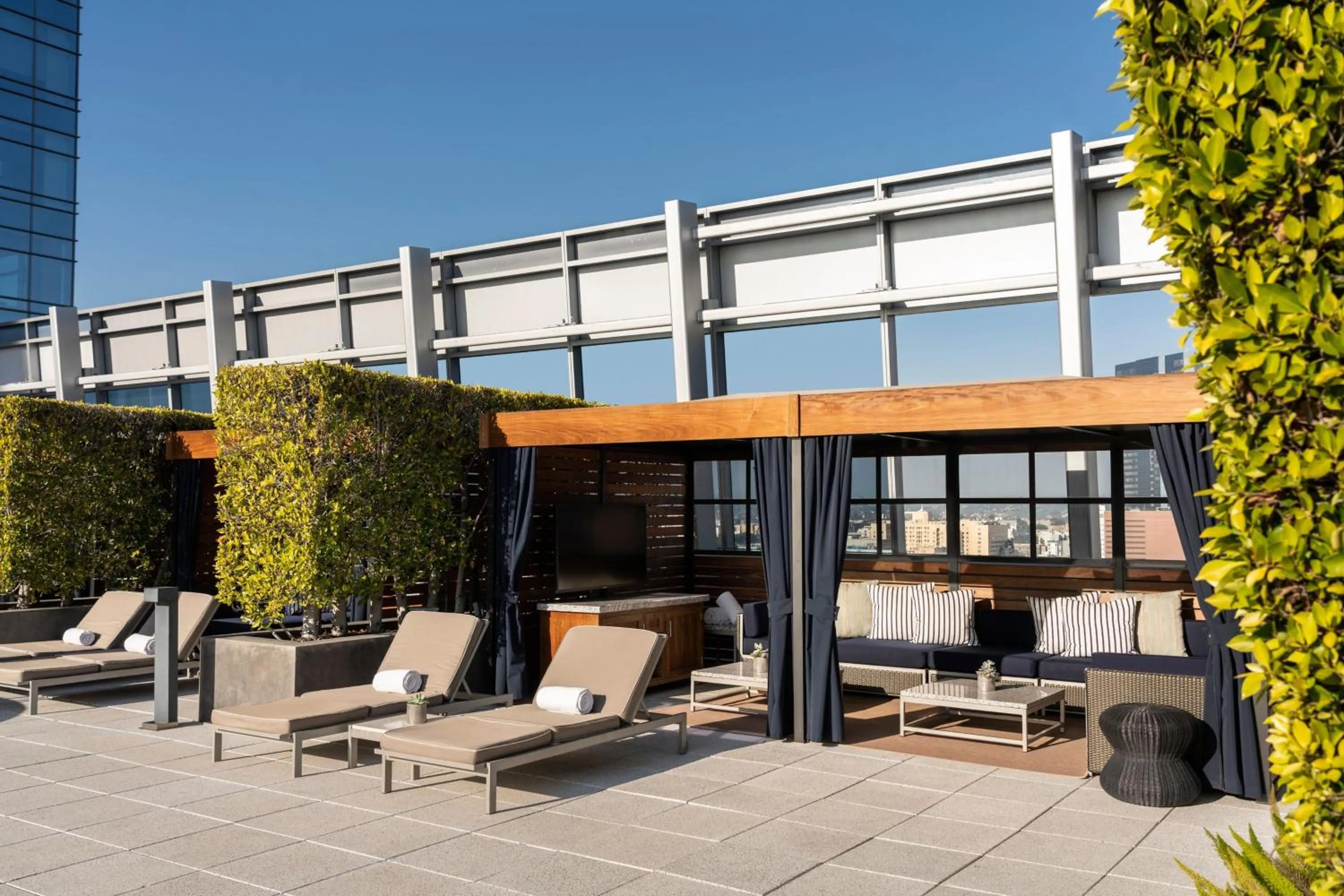 Swimming pool in The Ritz-Carlton, Los Angeles L.A. Live