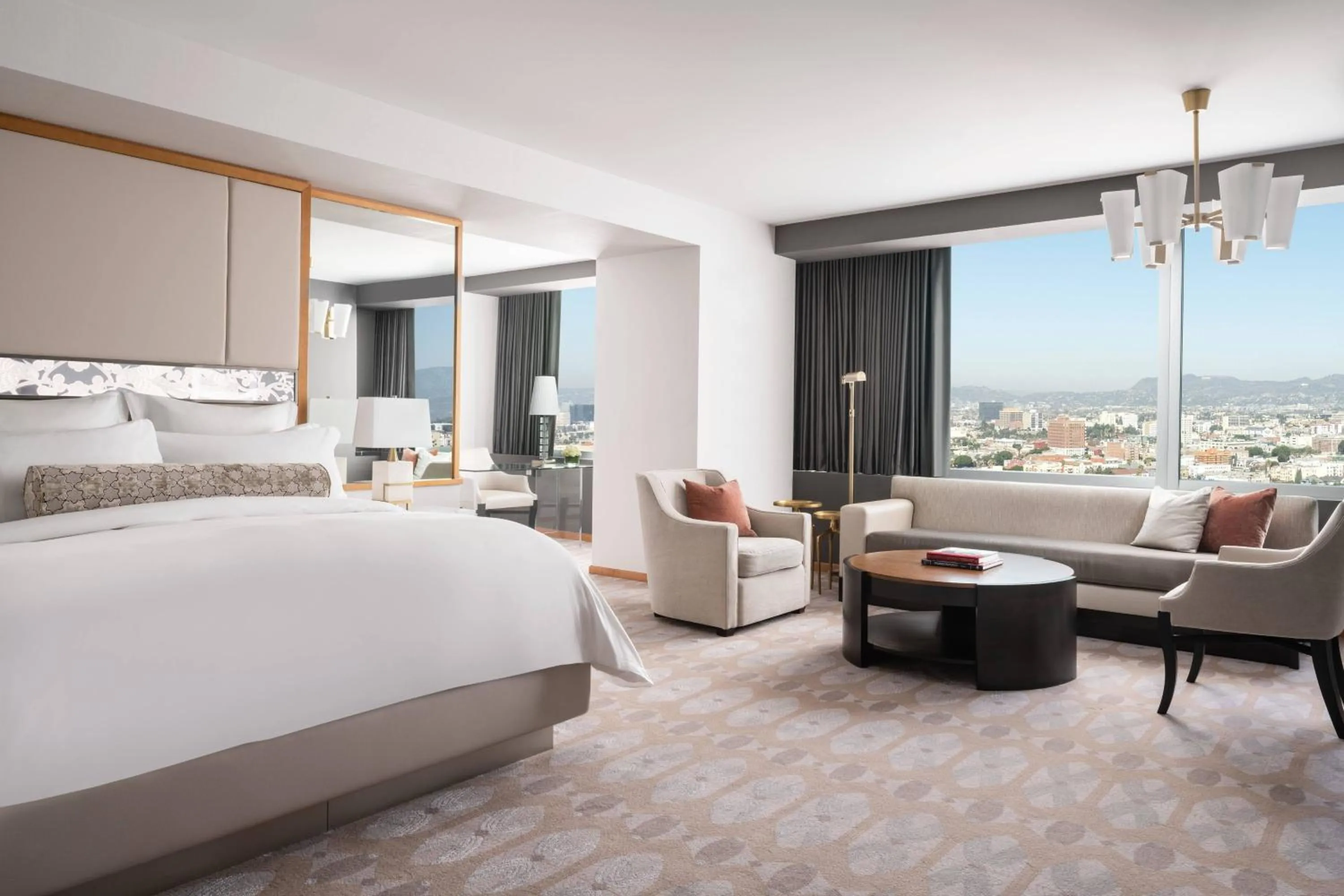 Bedroom, Bed in The Ritz-Carlton, Los Angeles L.A. Live