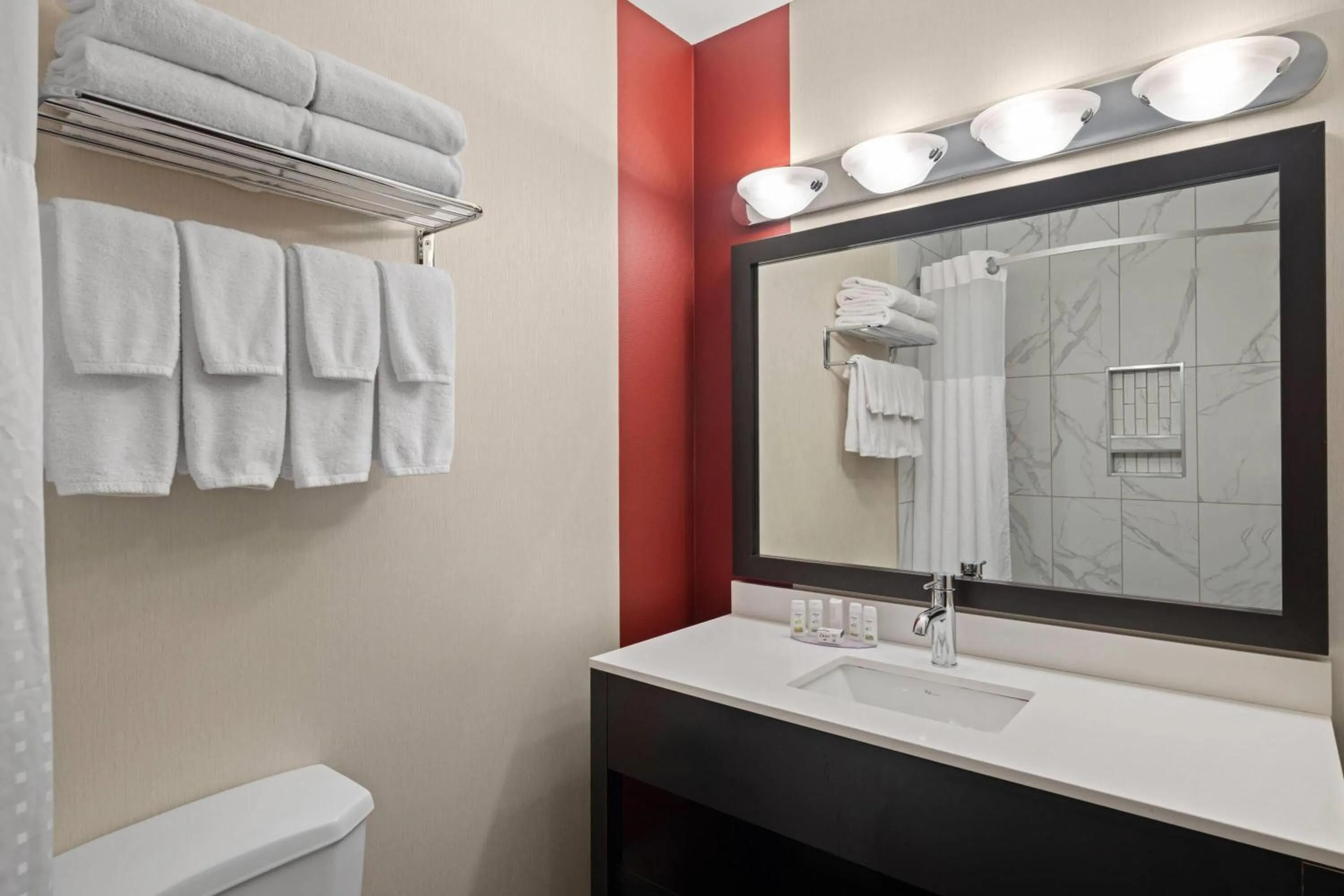 Bathroom in Ramada by Wyndham Saskatoon