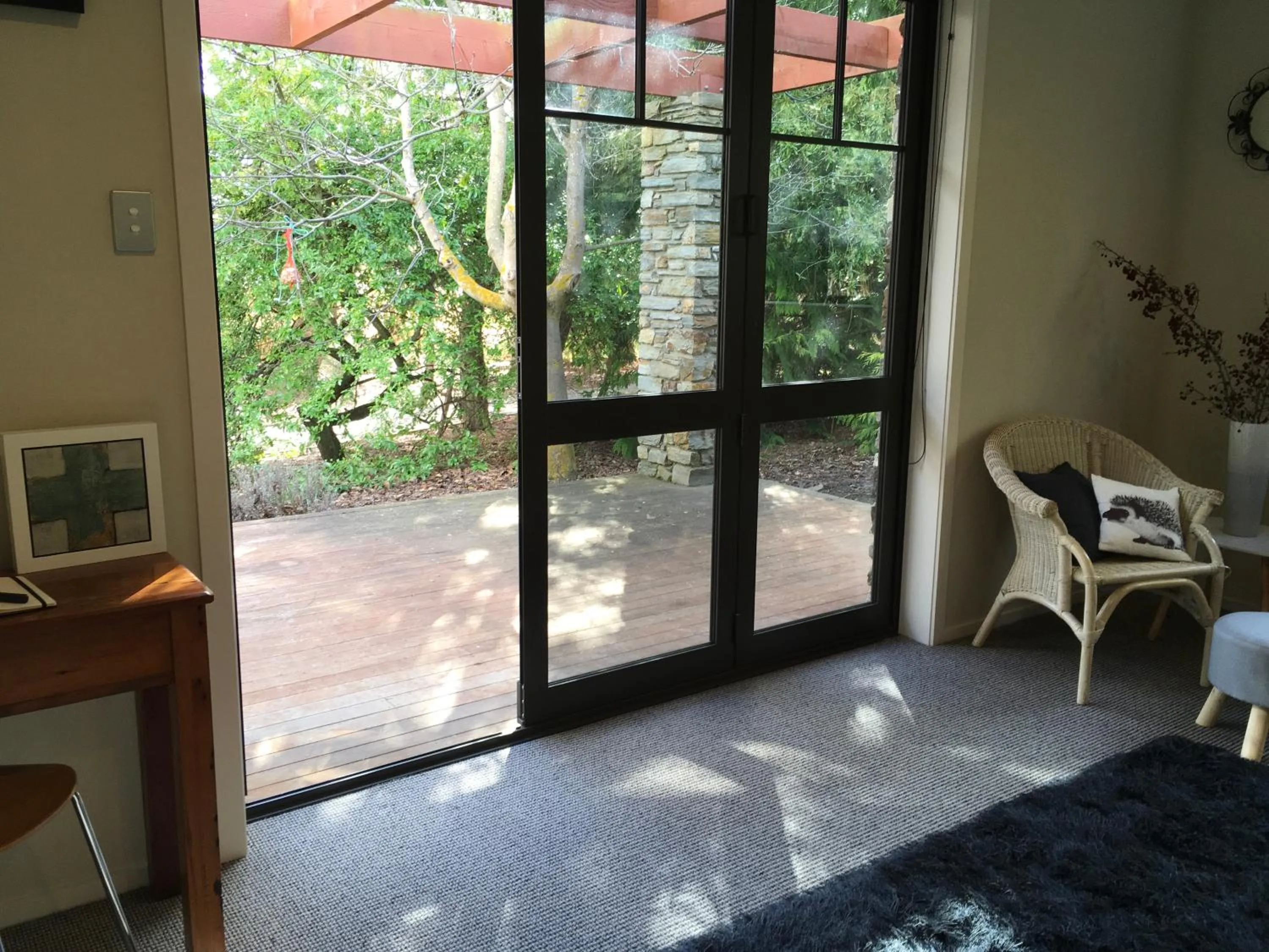 Patio in Lye Bow Lake Suite