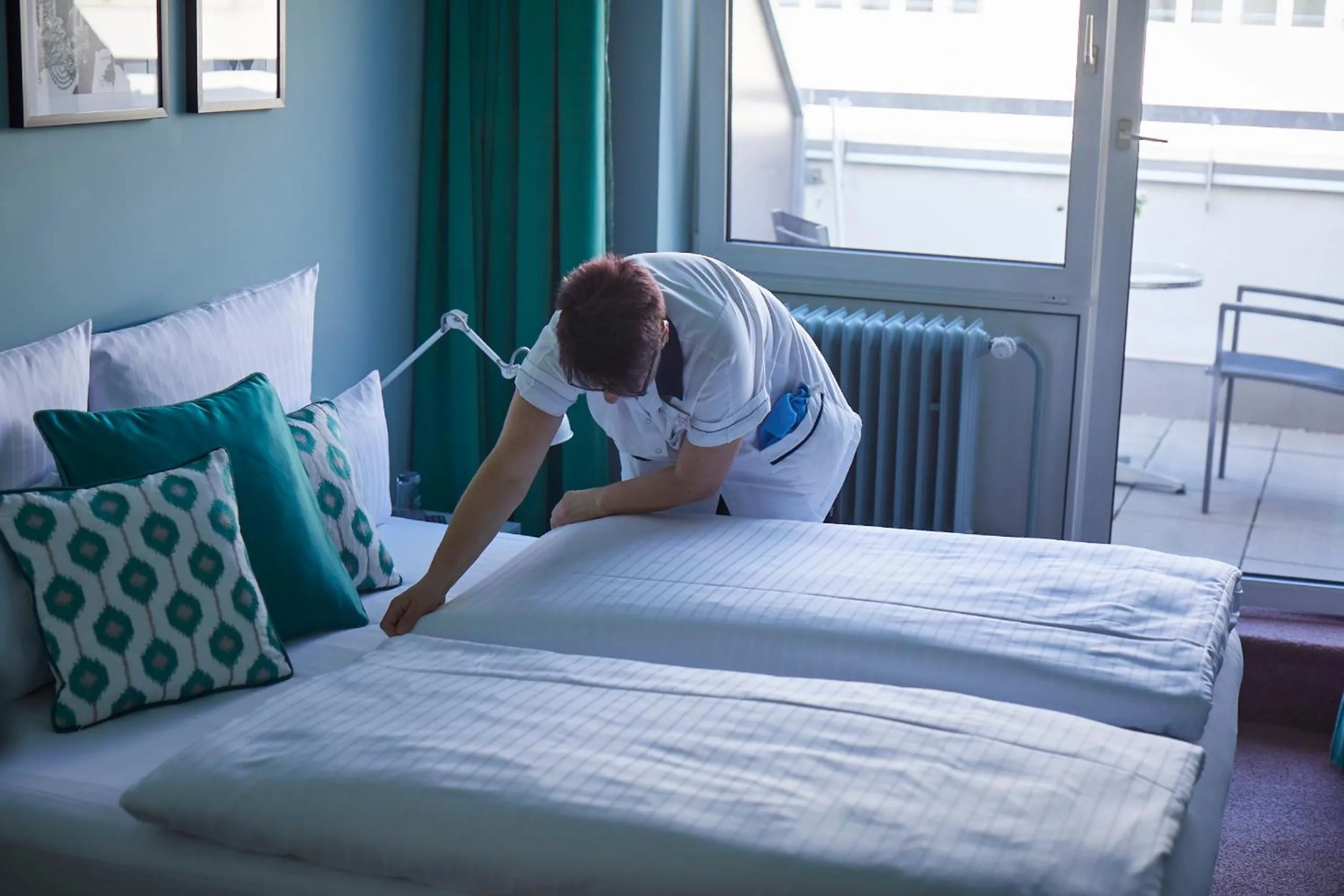 Bed in Hotel Metropol by Maier Privathotels