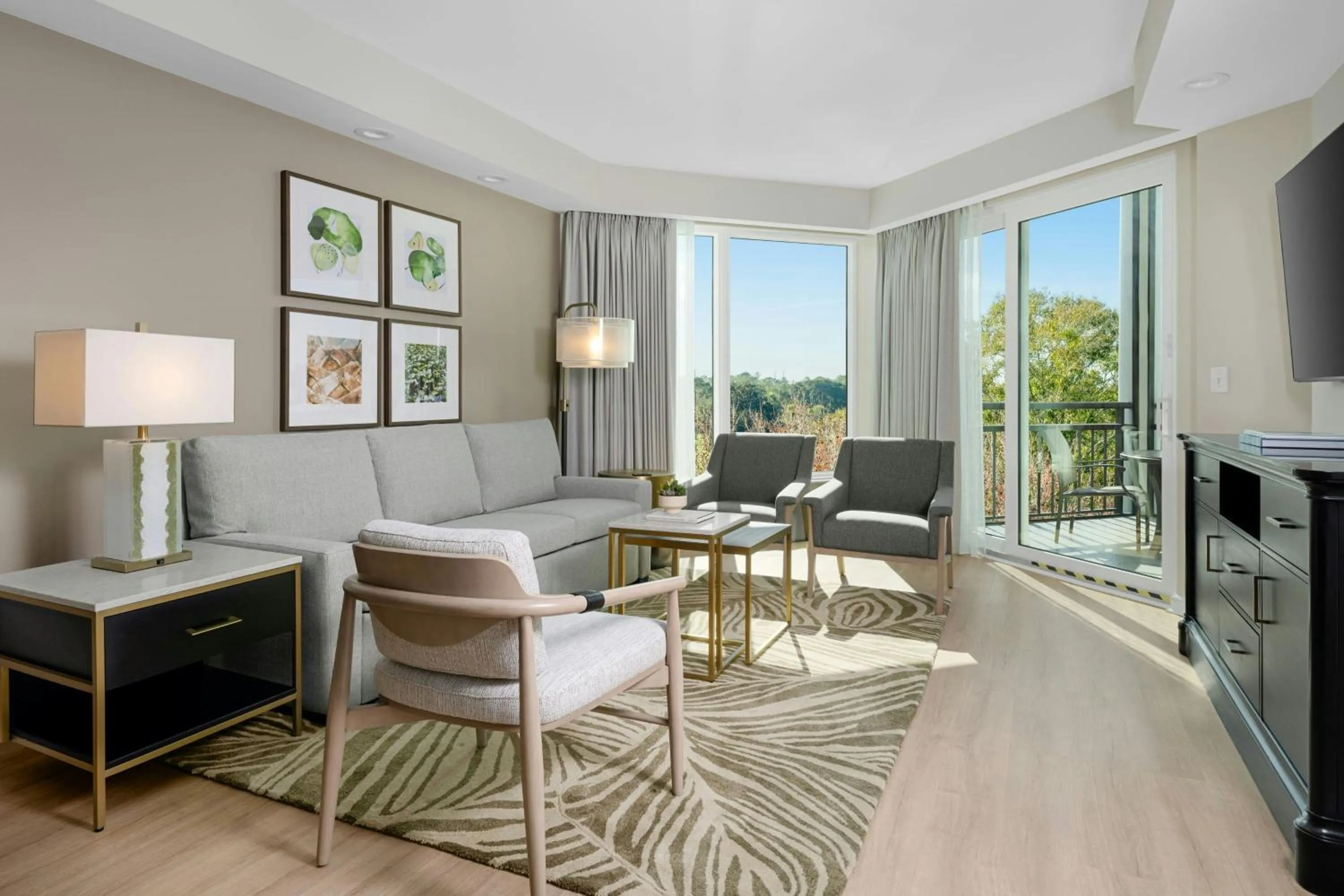 Living room in Marriott's Royal Palms