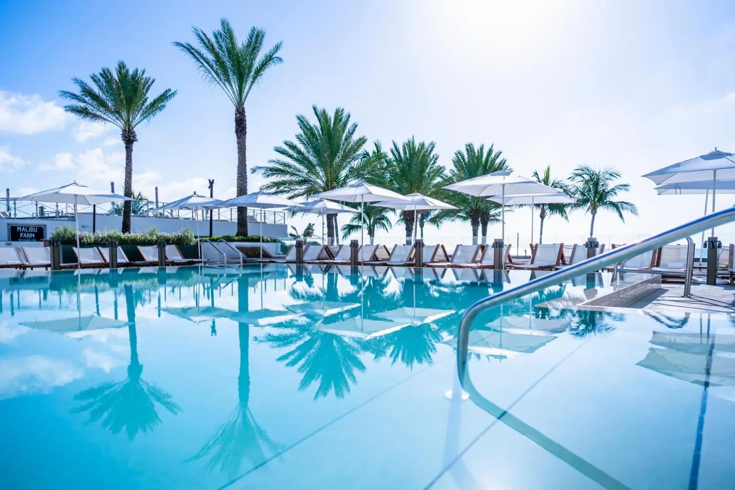 Pool view in Eden Roc Miami Beach