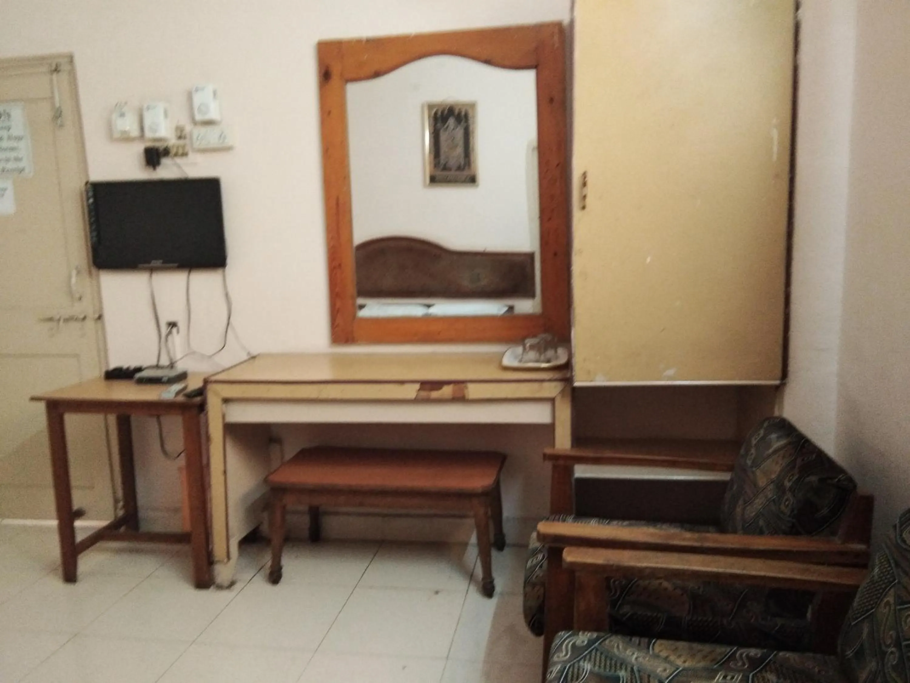 Seating area in Srinivasa Lodge