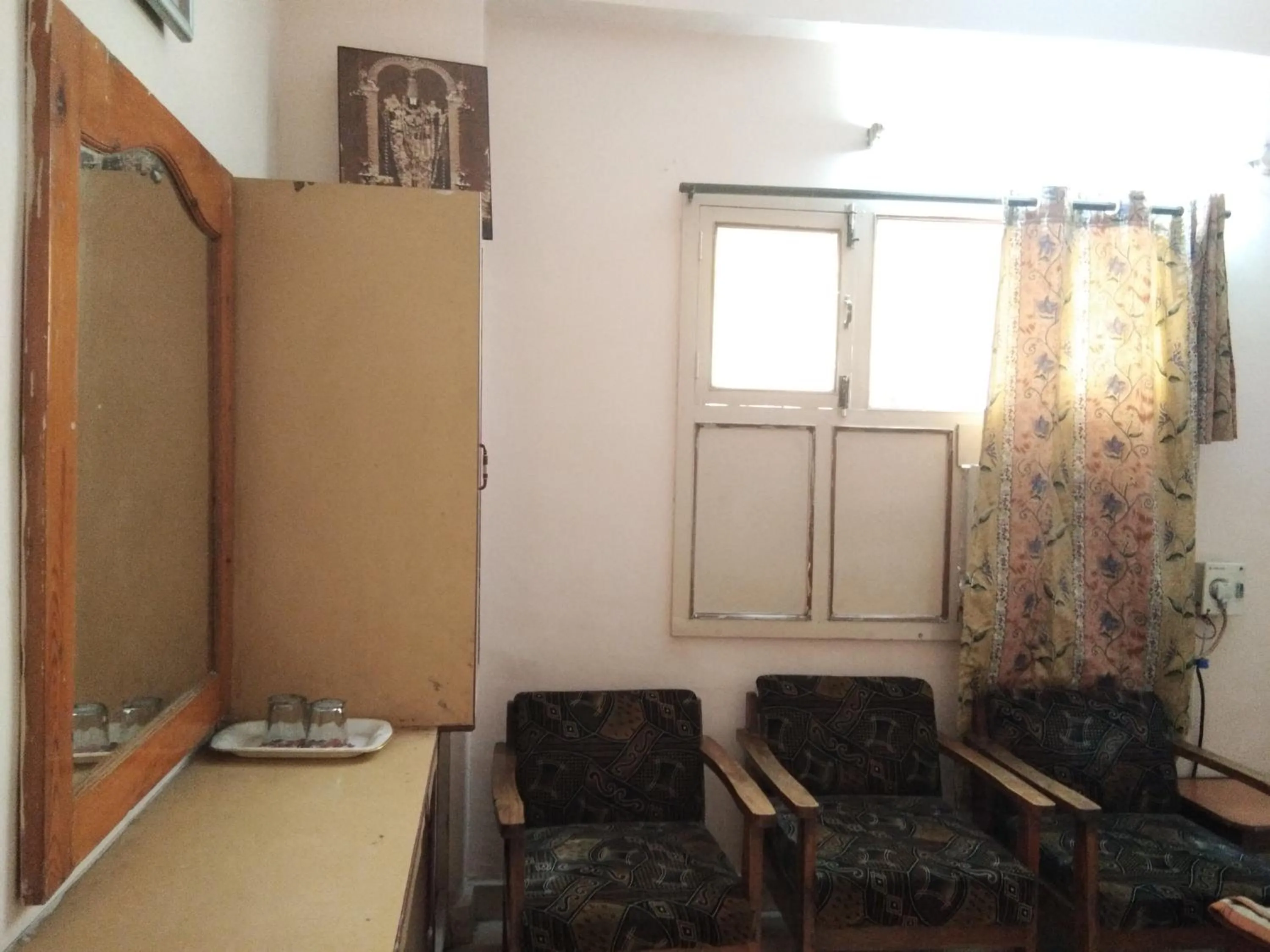 Seating area in Srinivasa Lodge