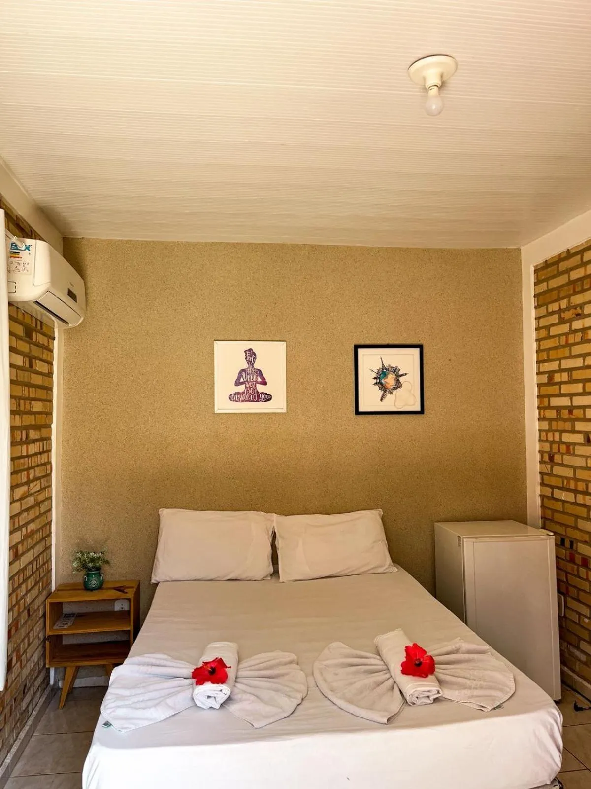 Bed in Pousada La Goduria