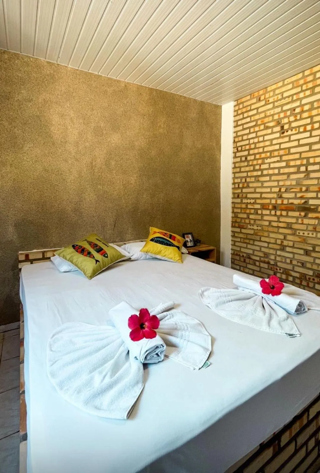 Bed in Pousada La Goduria