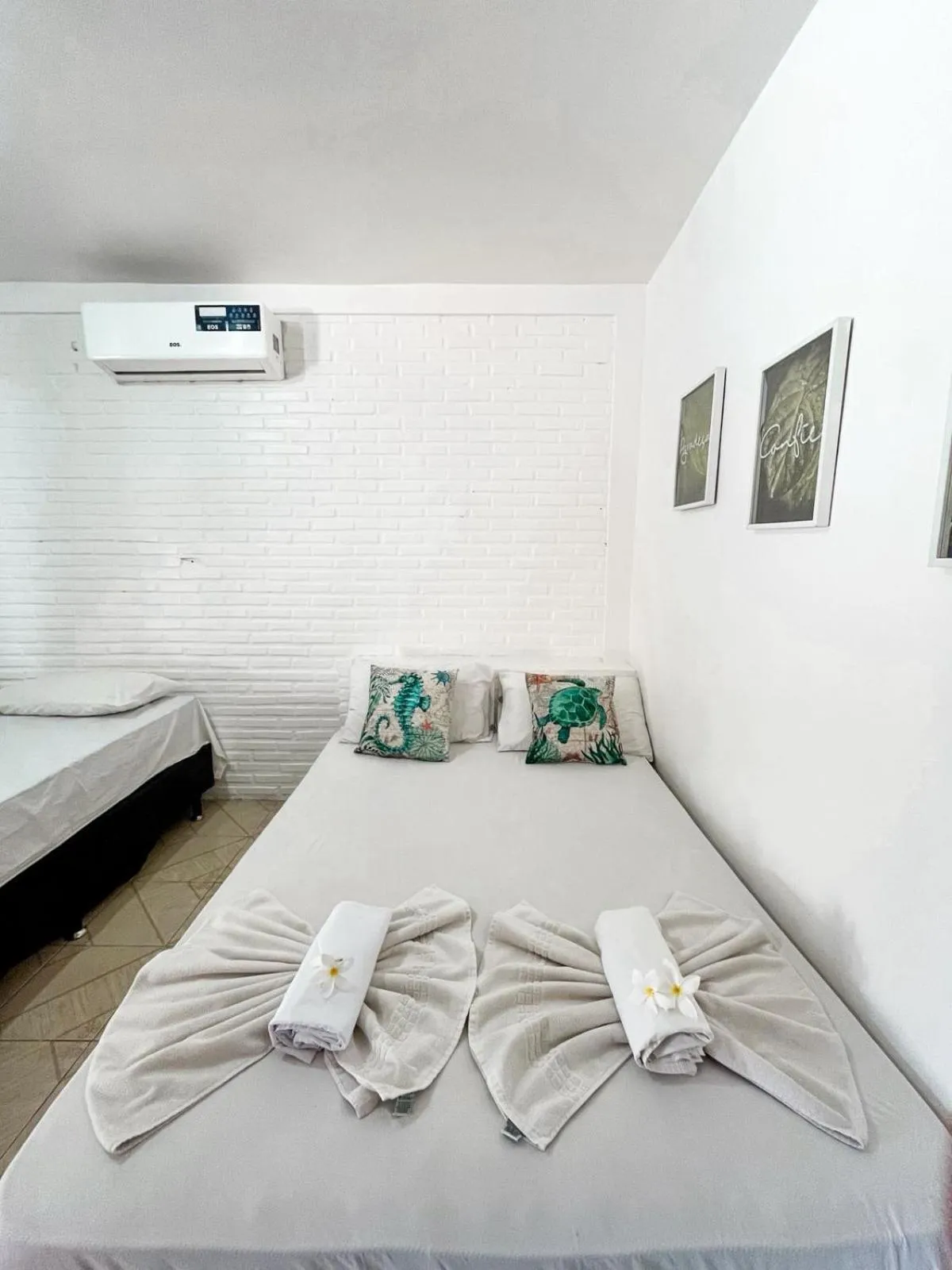 Bed in Pousada La Goduria