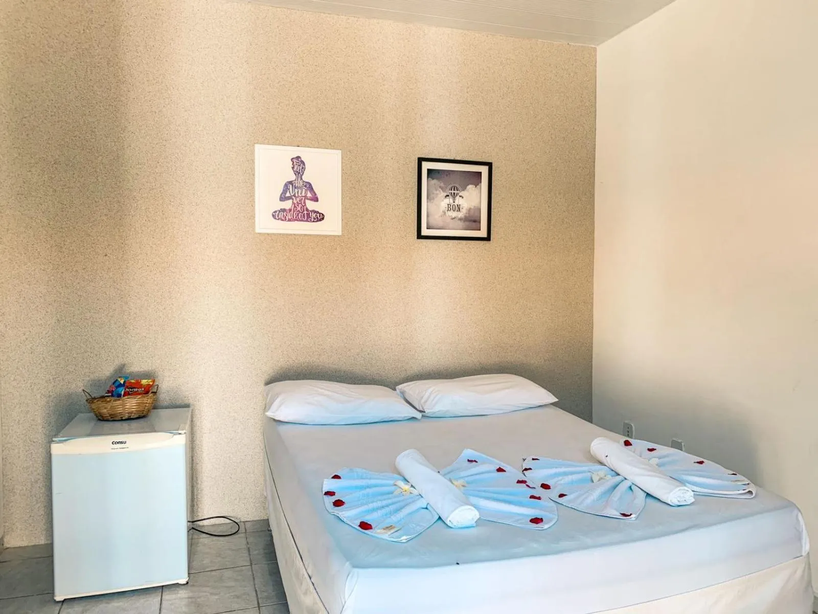 Bed in Pousada La Goduria