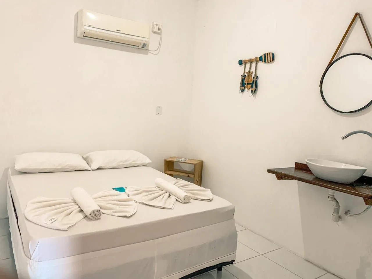 Bed in Pousada La Goduria