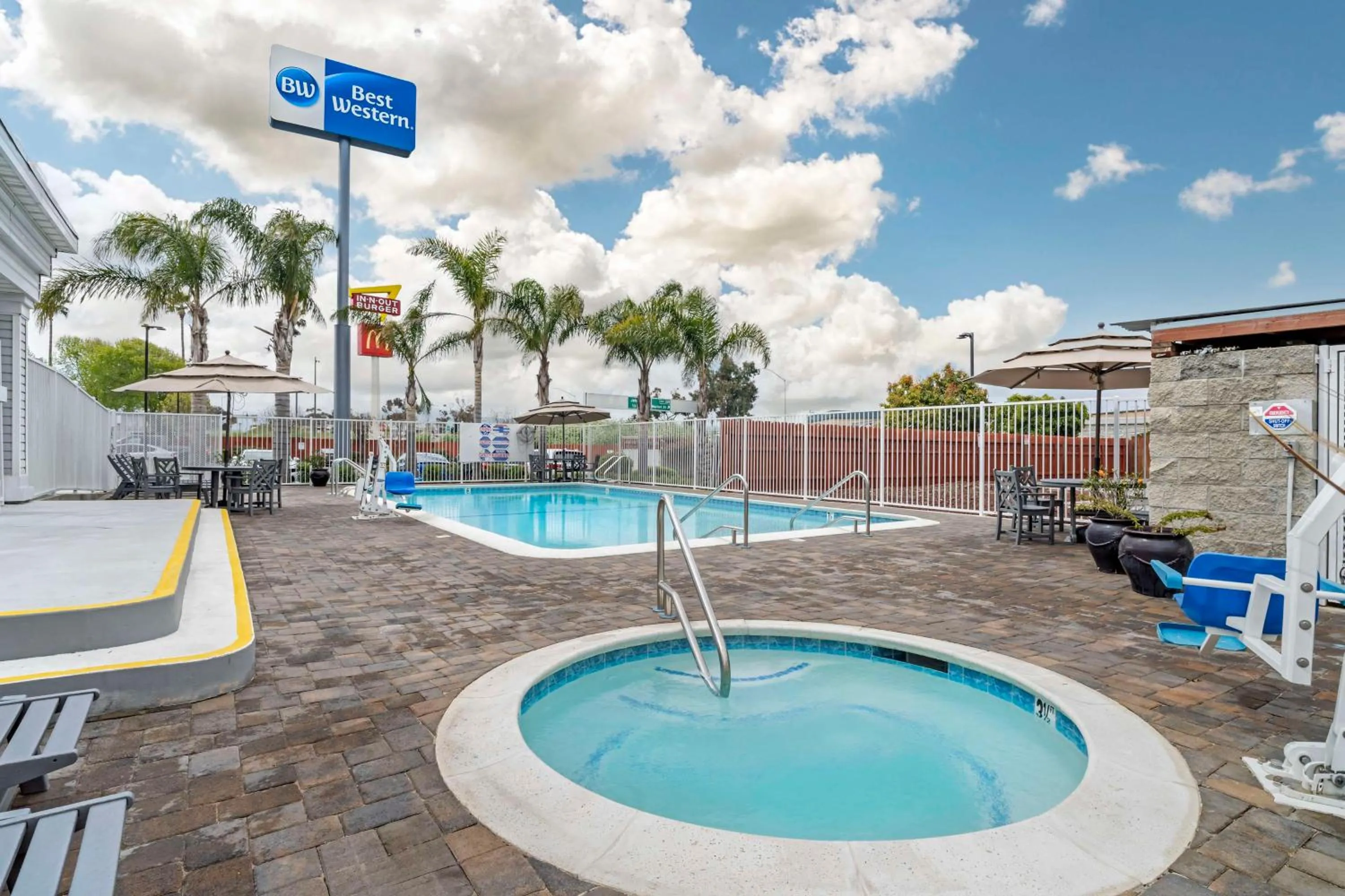 Pool view in Best Western Salinas Monterey