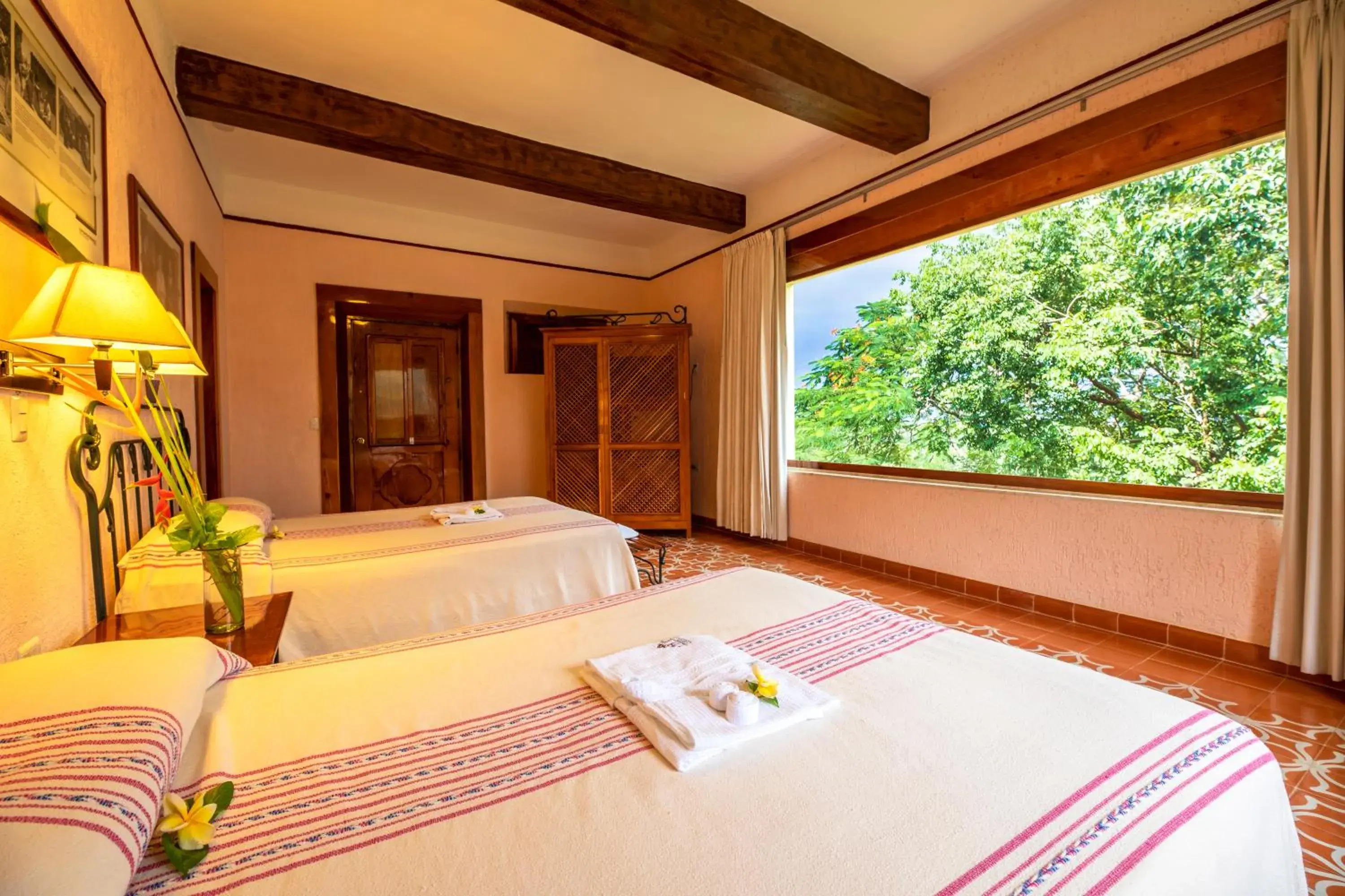 Bed in Hacienda Uxmal Plantation & Museum Bed in Hacienda Uxmal Plantation & Museum