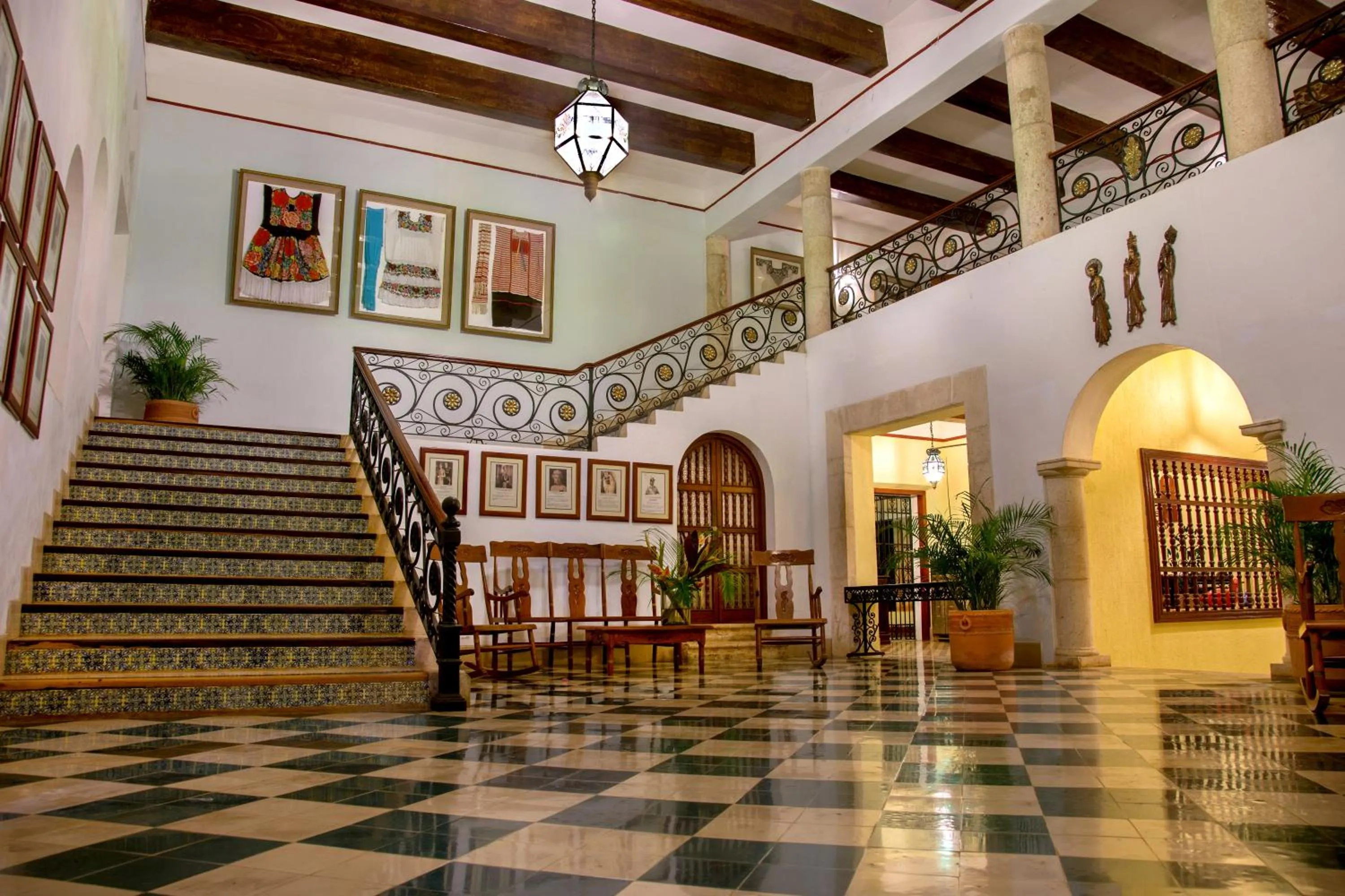 Lobby or reception in Hacienda Uxmal Plantation & Museum