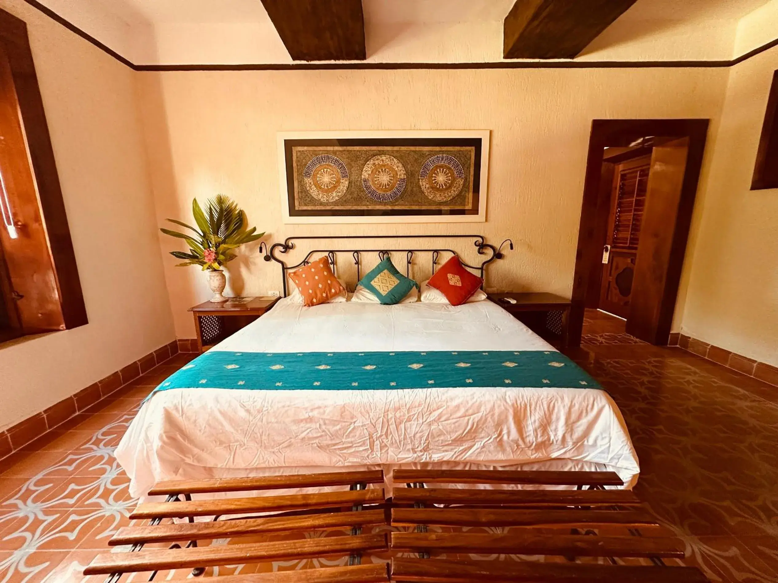 Property building, Bed in Hacienda Uxmal Plantation & Museum Property building, Bed in Hacienda Uxmal Plantation & Museum