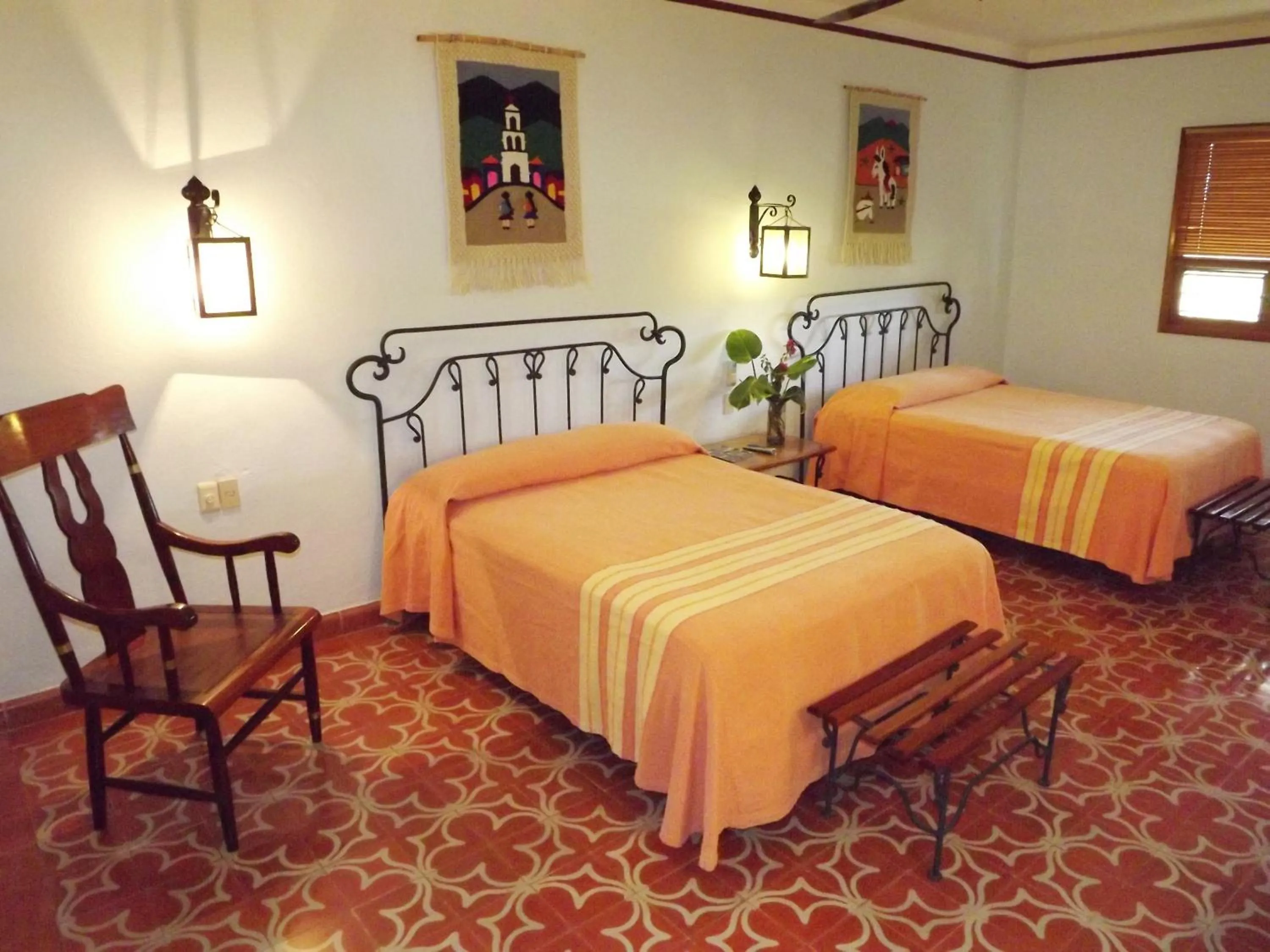 Photo of the whole room, Bed in Hacienda Uxmal Plantation & Museum