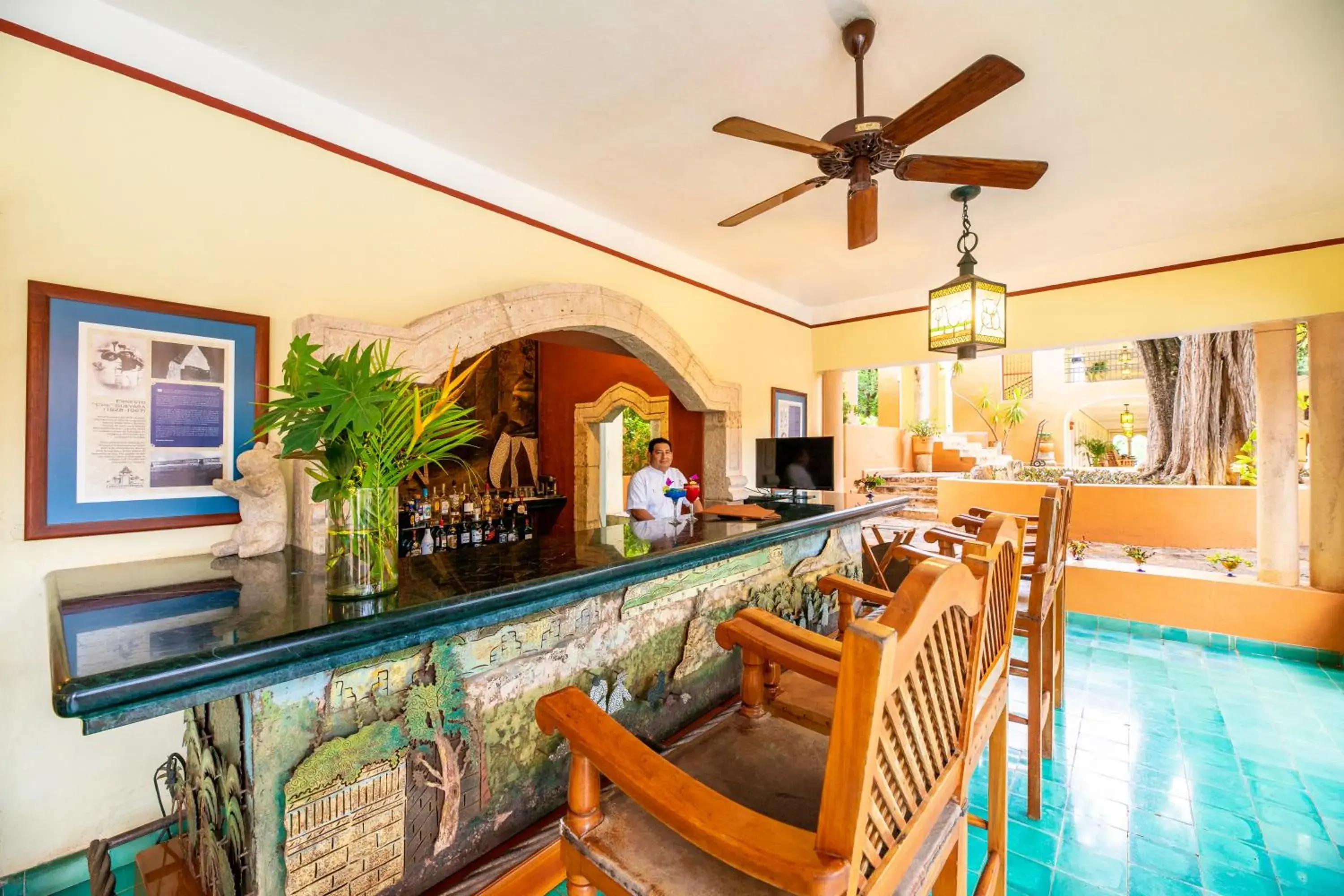 Lounge or bar in Hacienda Uxmal Plantation & Museum Lounge or bar in Hacienda Uxmal Plantation & Museum